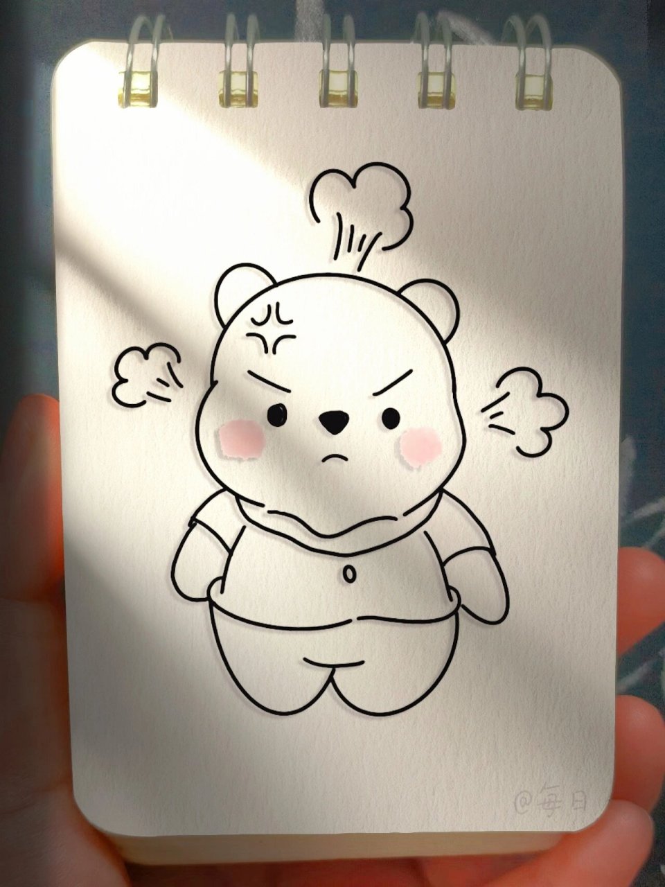 生气的样子像不像被你惹生气的某人,这么可爱的简笔画,快来跟着一起画