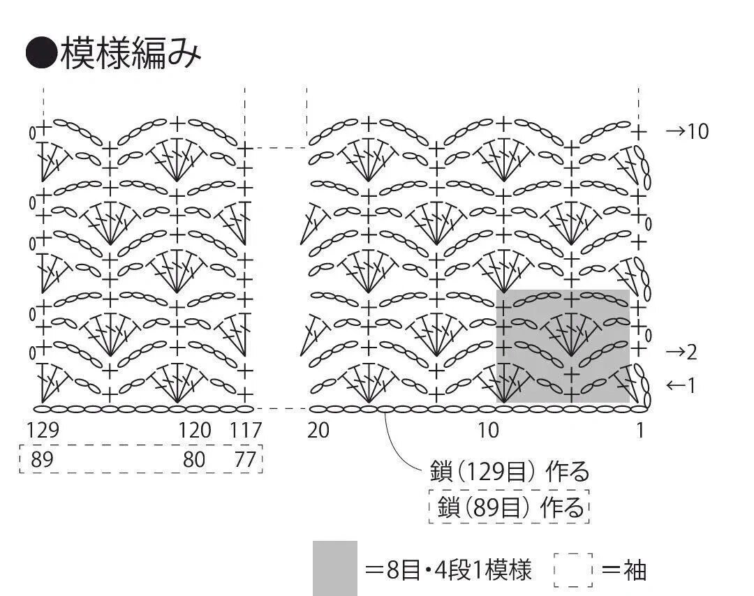 钩针毛衣图解