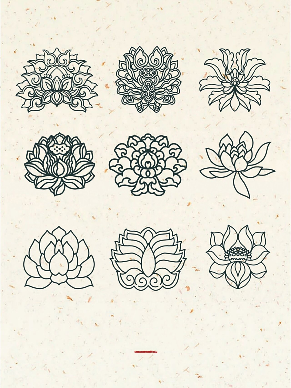 day08|莲花纹-中国古代汉族传统纹饰 莲花纹是中国古代汉族传统纹饰之