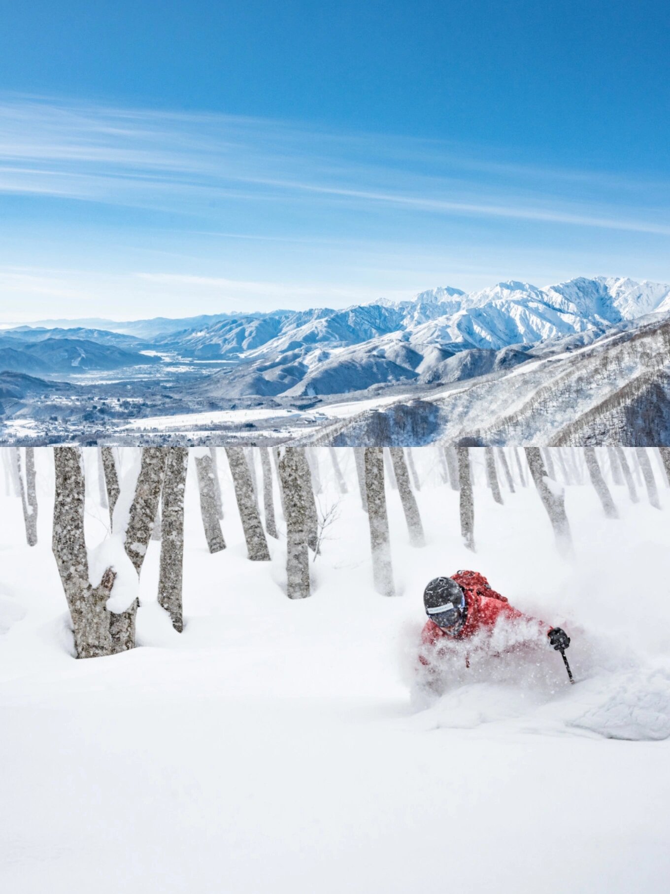 日本白马村滑雪场图片