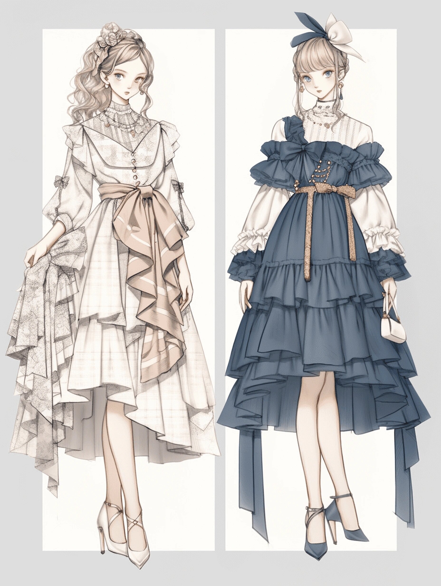 礼服裙!服装设计灵感图