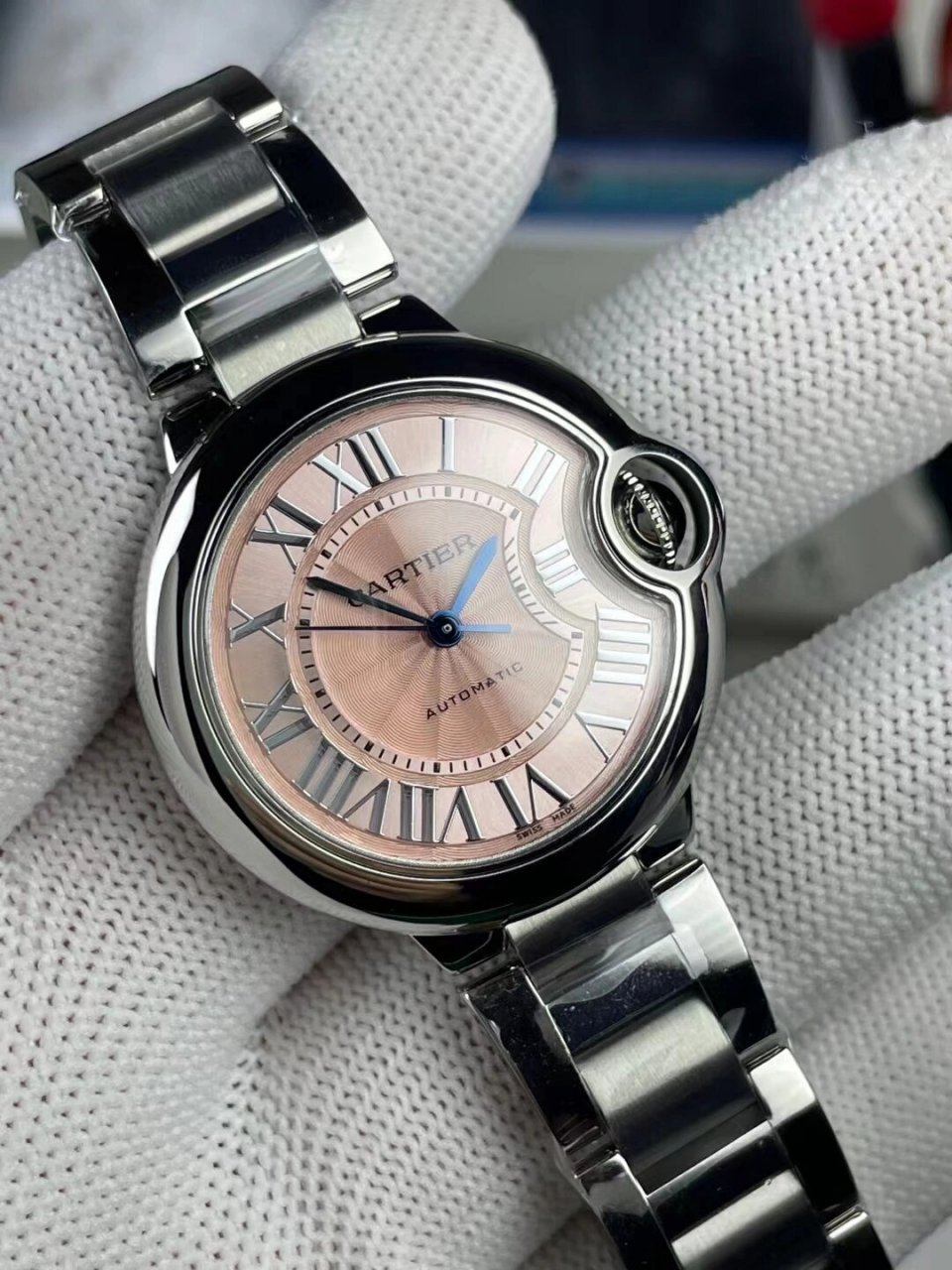 卡地亚蓝气球系列w6920100女士腕表 卡地亚蓝气球系列w6920100女士