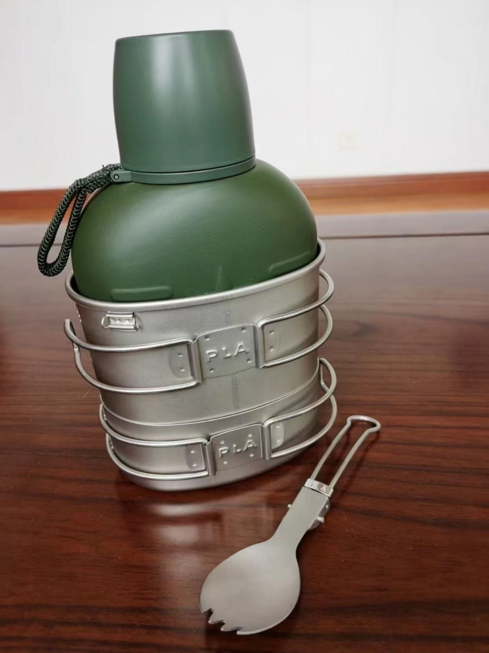 钛合金水壶套装 还用了钛合金 价格不低 #户外装备