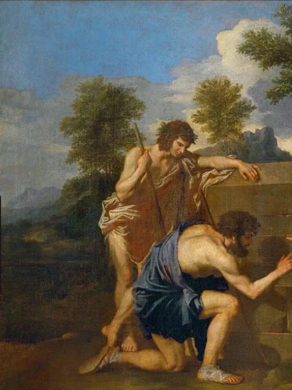 今天你看画了吗|阿卡迪亚的牧人 🎨 尼古拉斯 • 普桑《阿卡迪亚