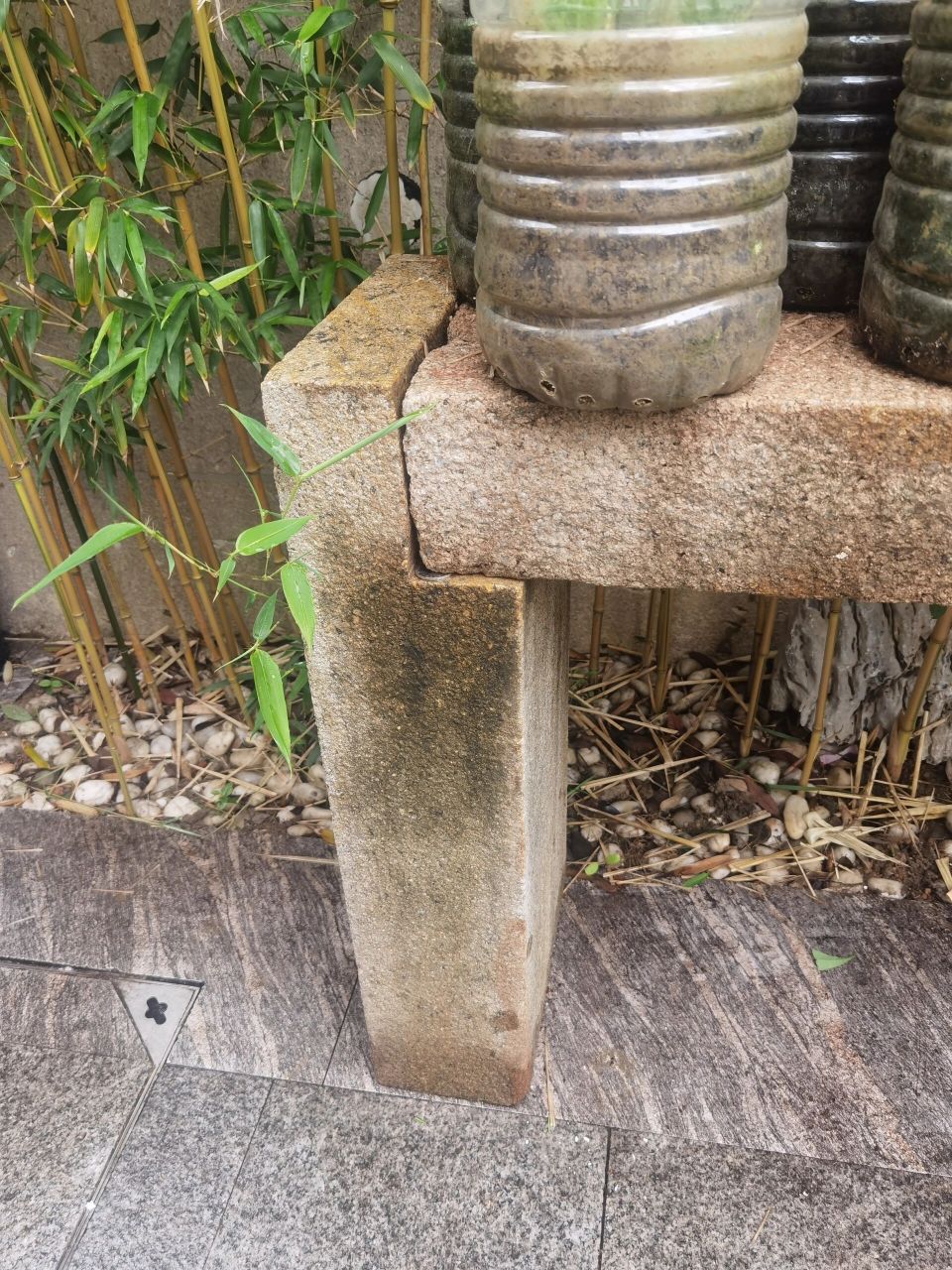 茶空间 明代金山石条案 石桌 条凳 花案尺寸 明代金山石条案 石桌