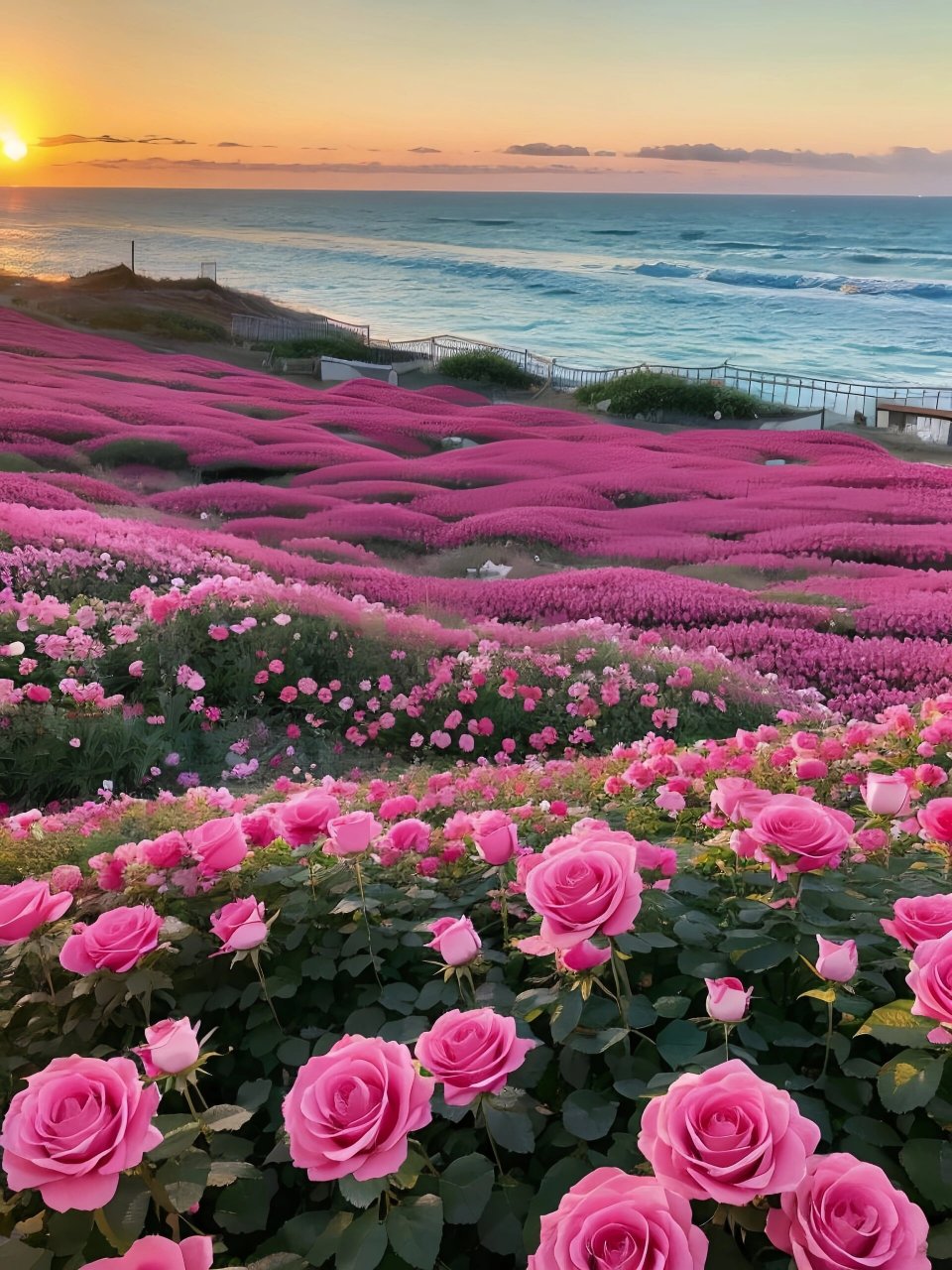 玫瑰花海—治愈风景 所有的努力都在慢慢变得清晰.