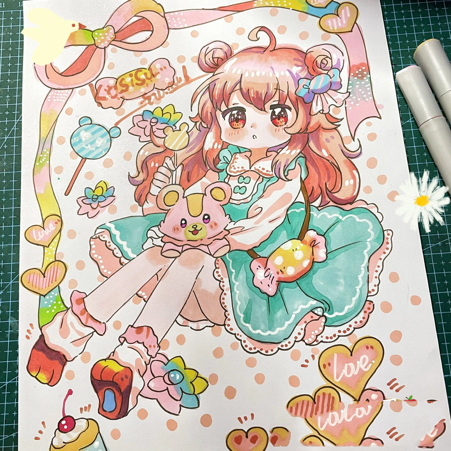 马克笔手绘动漫插画