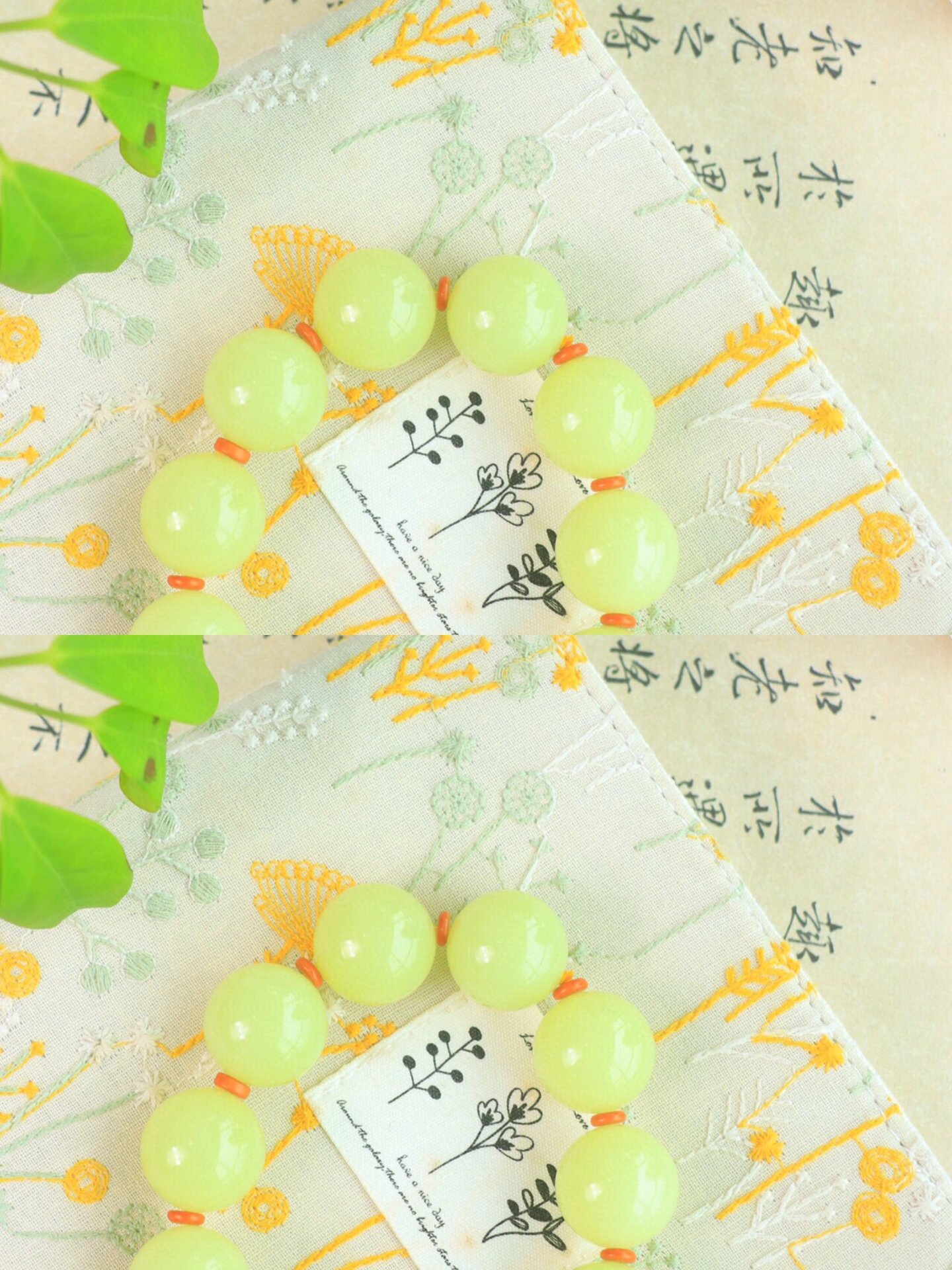 新疆和田玉若羌黄口手串,庄重又华贵