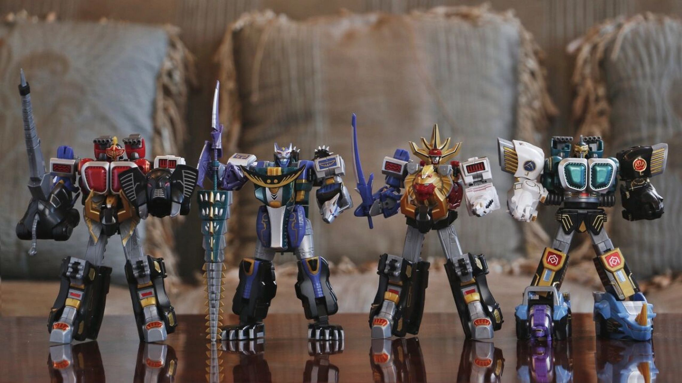 百兽战队 牙吠骑士 合体 食玩 smp