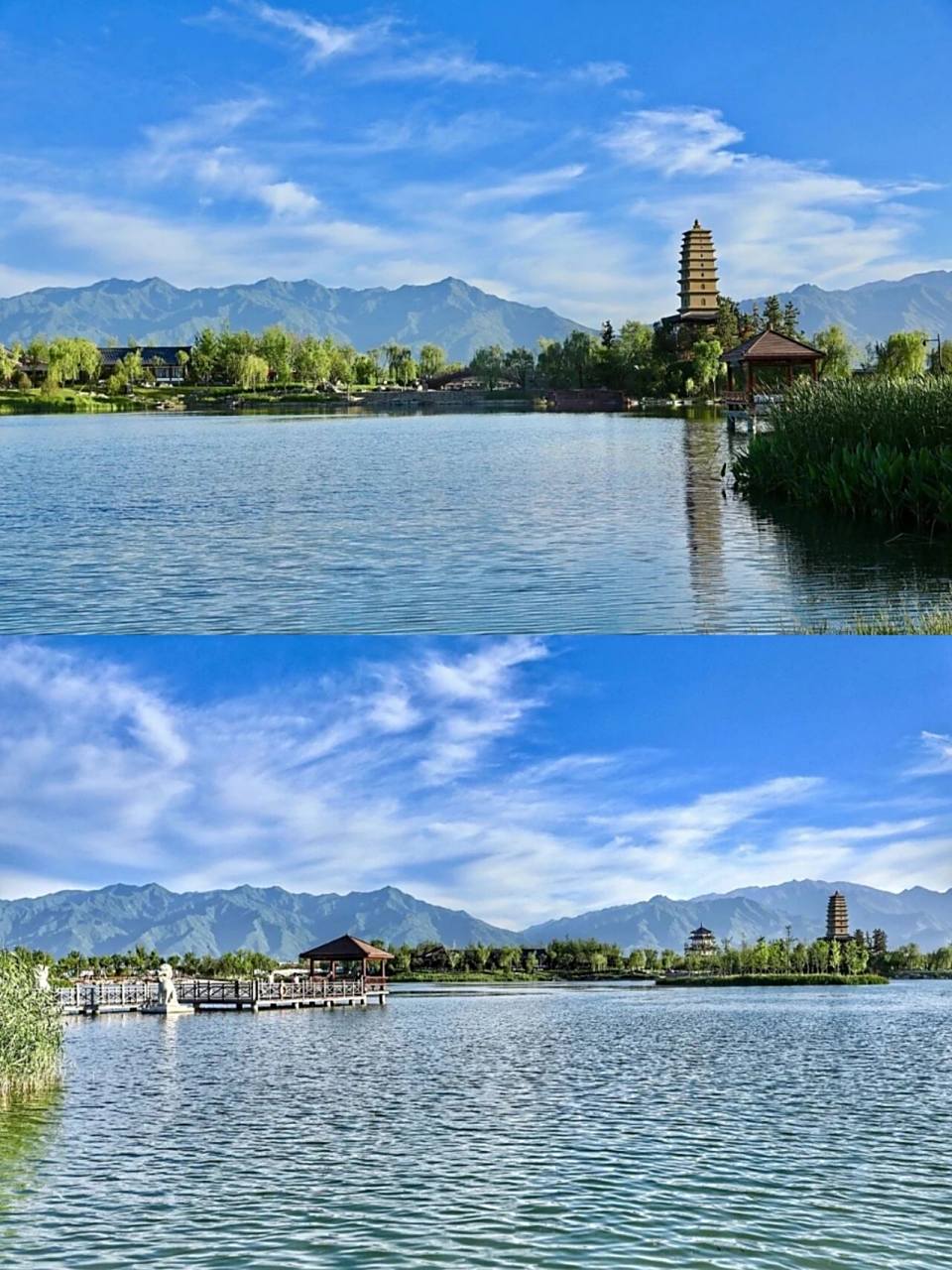 西安景点|渼陂湖真不愧是关中山水最佳处 9015渼陂湖位于西安市