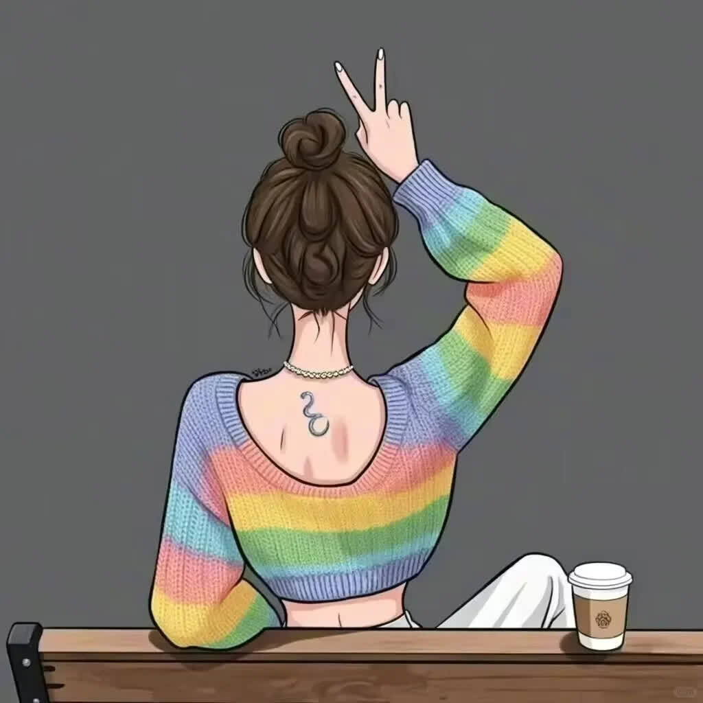 女生背影头像,魅力难挡,令人心动不已