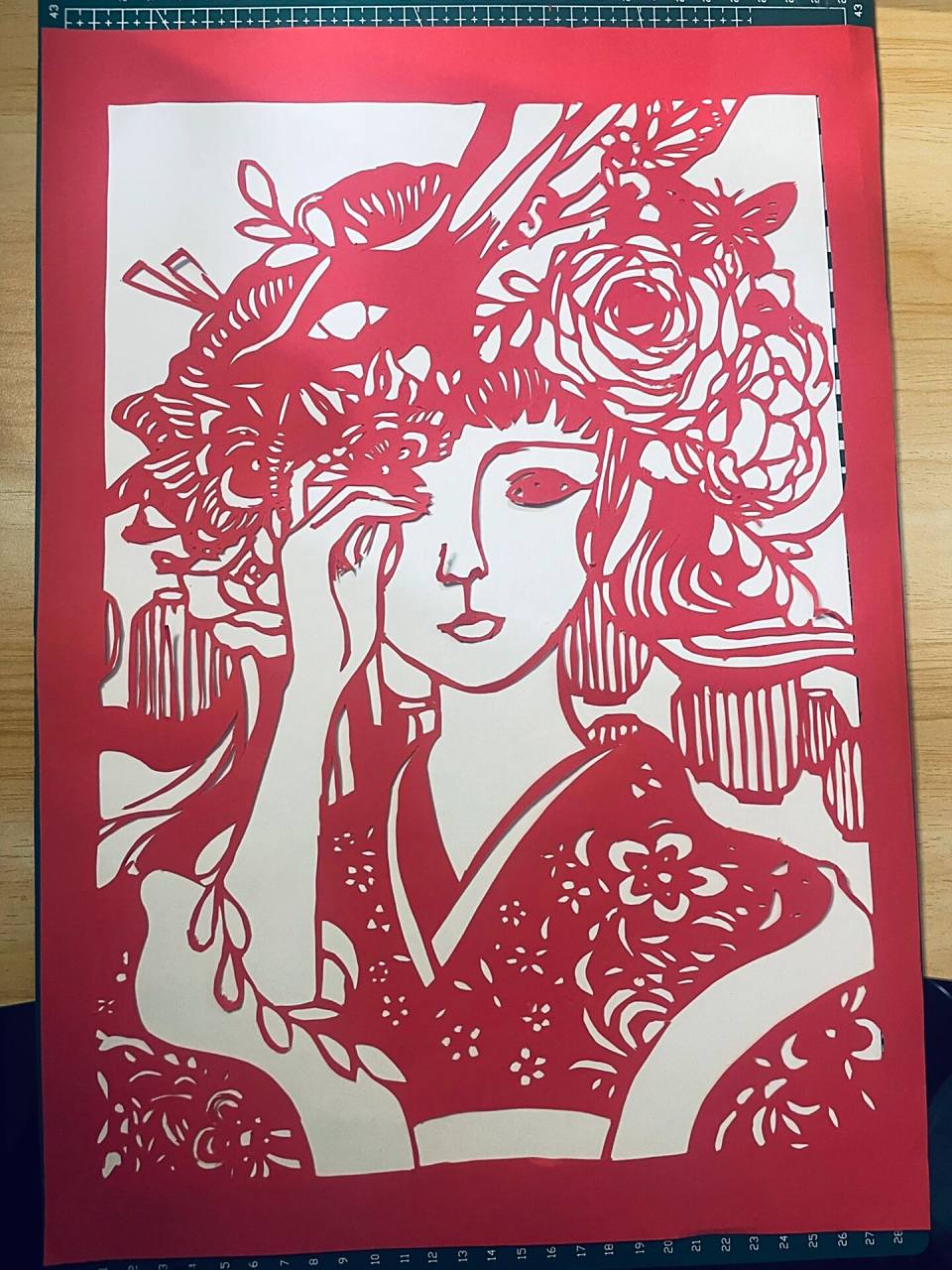 在网上找好想雕刻的人物打印成a4纸那么大 2.