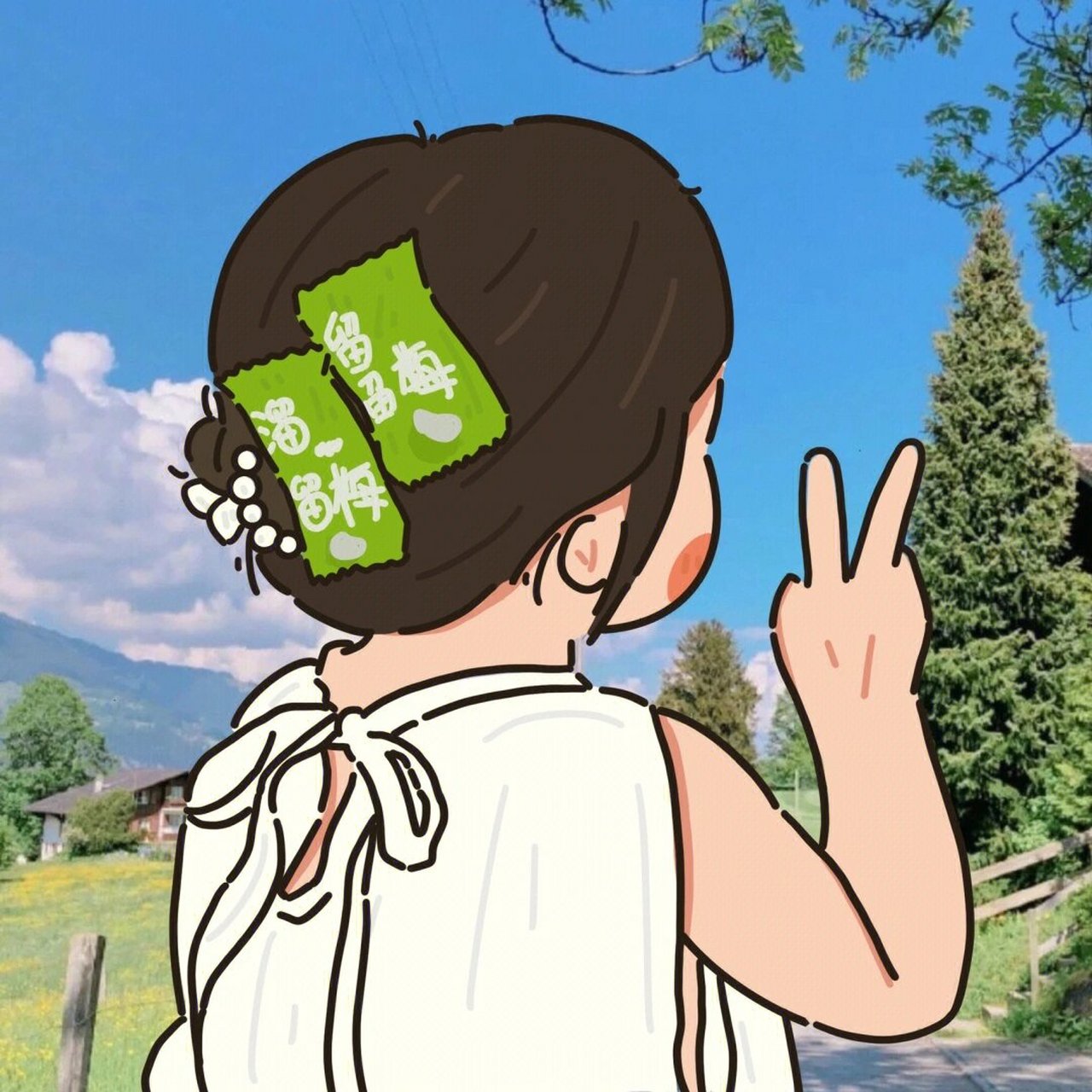 闺蜜背影头像来袭! 可可爱,胖嘟嘟的闺蜜头像来袭!