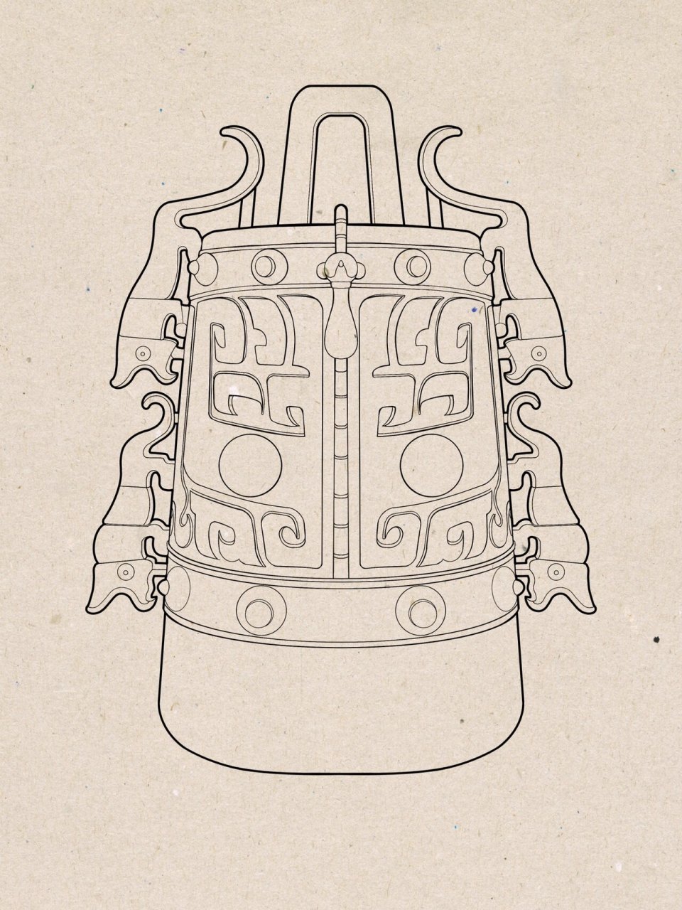 商周青铜器纹样简笔画图片