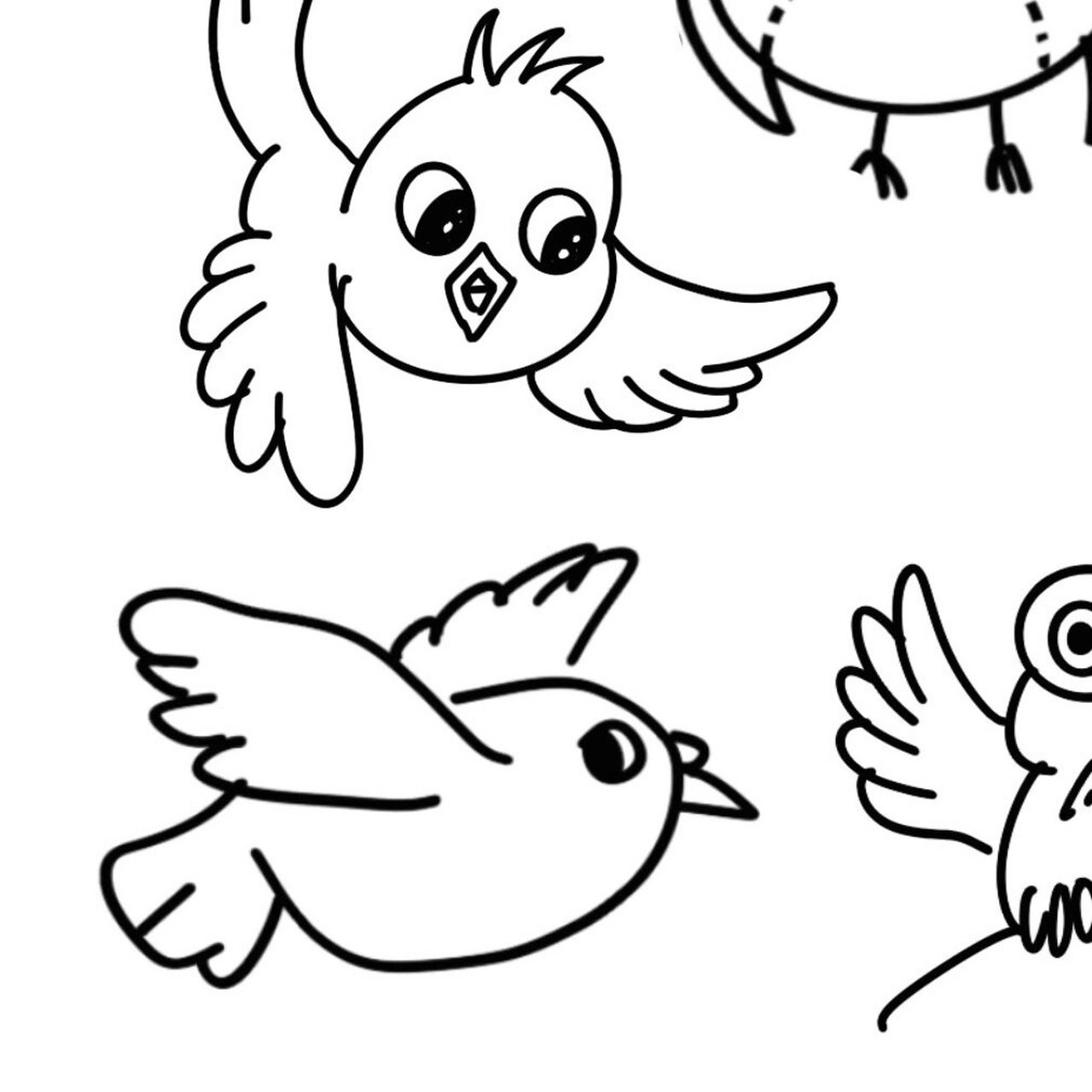 小鸟简笔画🐦 hello 我是欧欧 小鸟简笔画,简单好学,赶紧学起来吧