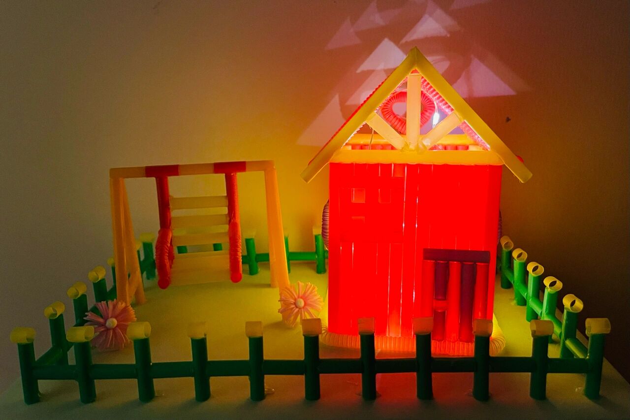 吸管手工制作 温馨小屋