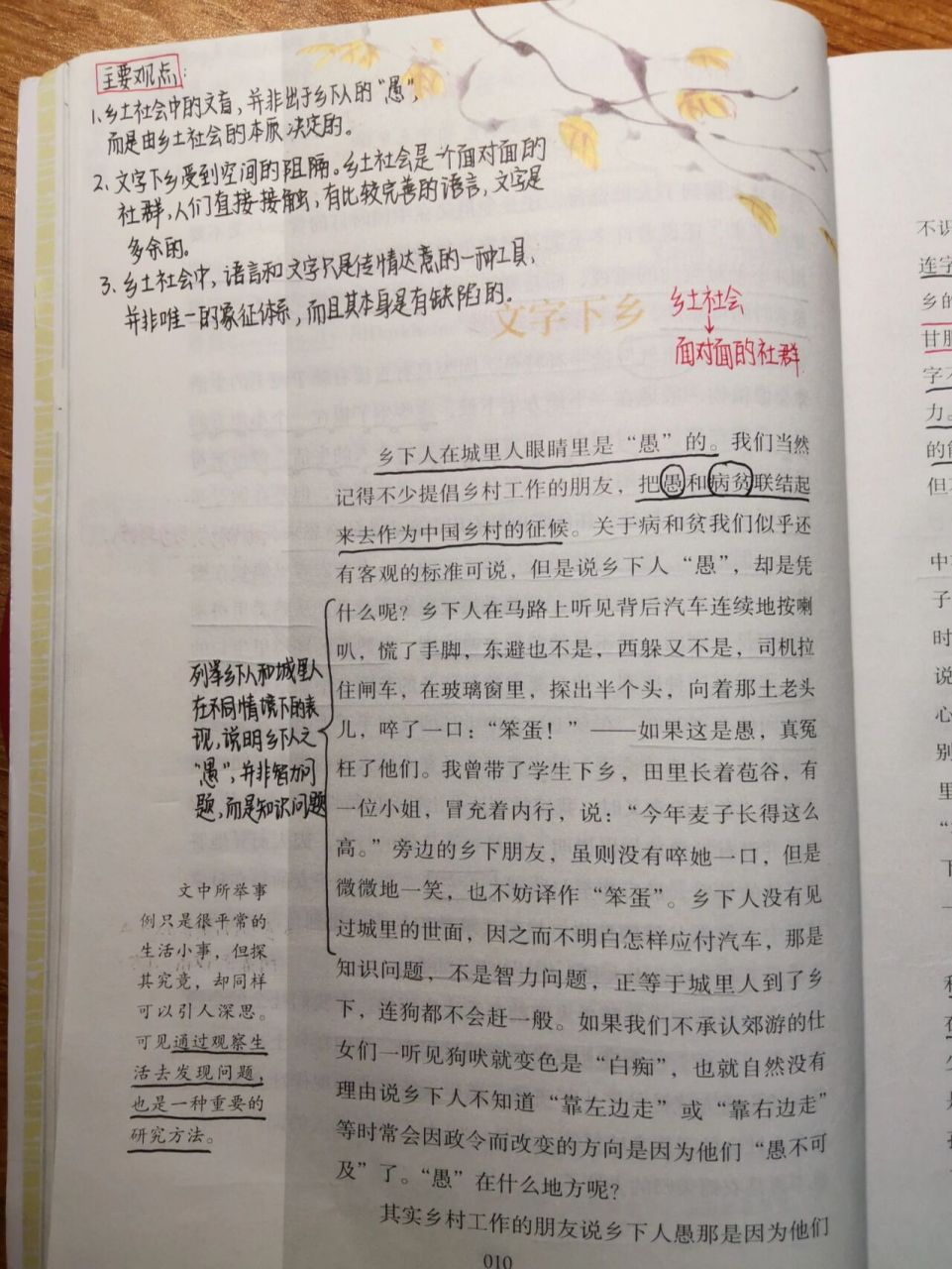 乡土中国读书手抄报图片
