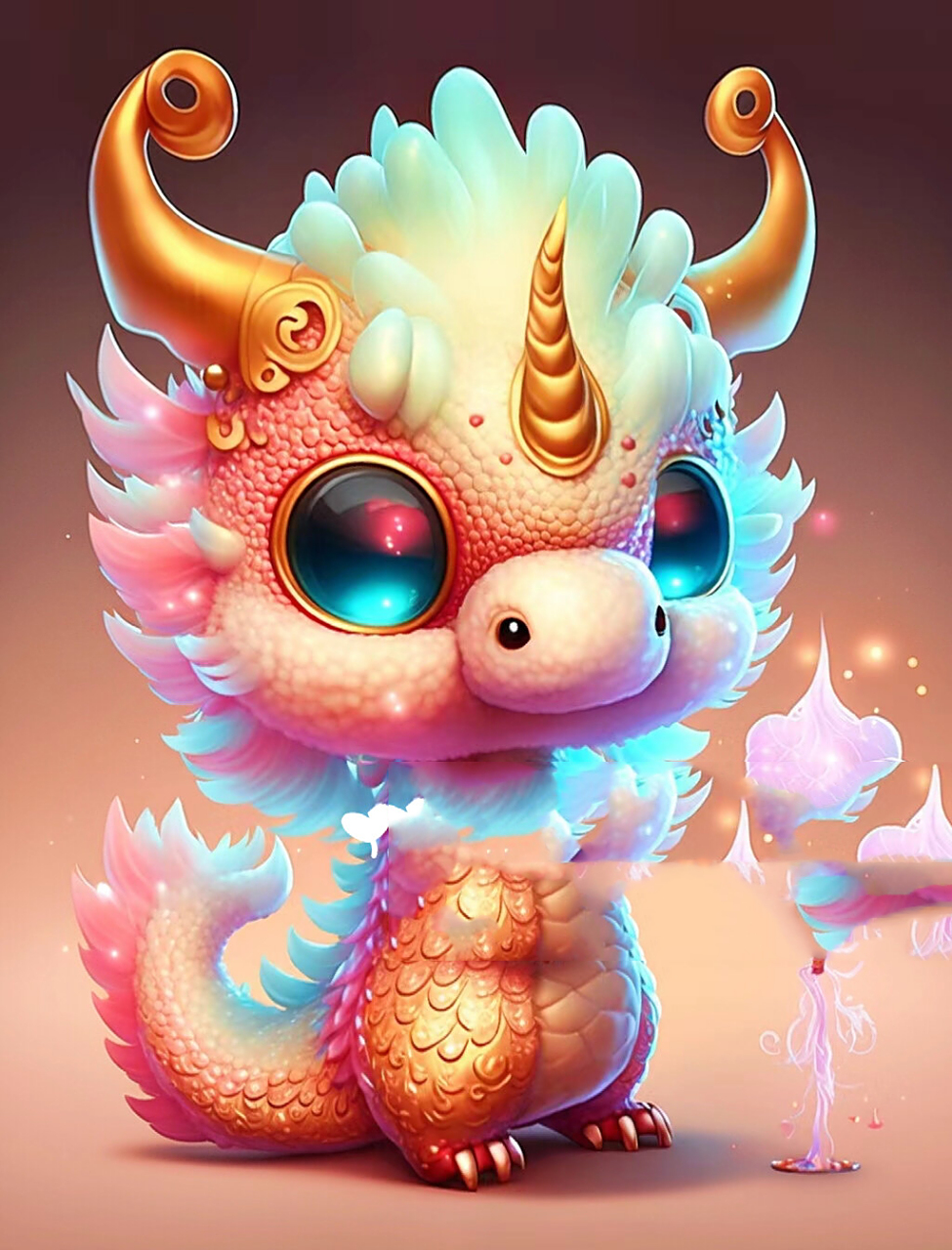 呆萌可爱的小龙龙93 二月二.龙抬头 风调雨顺好兆头 9015你我.