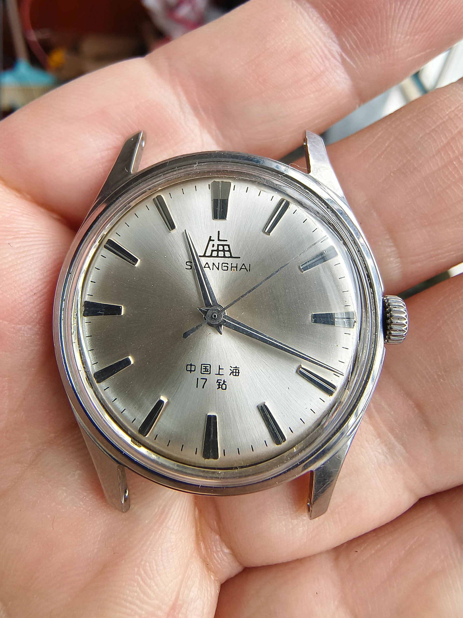 大厦标志早期上海1120机械手表 大厦标志的早期上海1120.