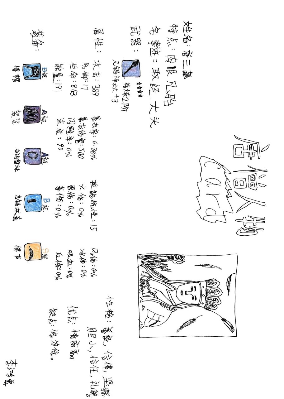 《西游记》人物卡片之唐僧