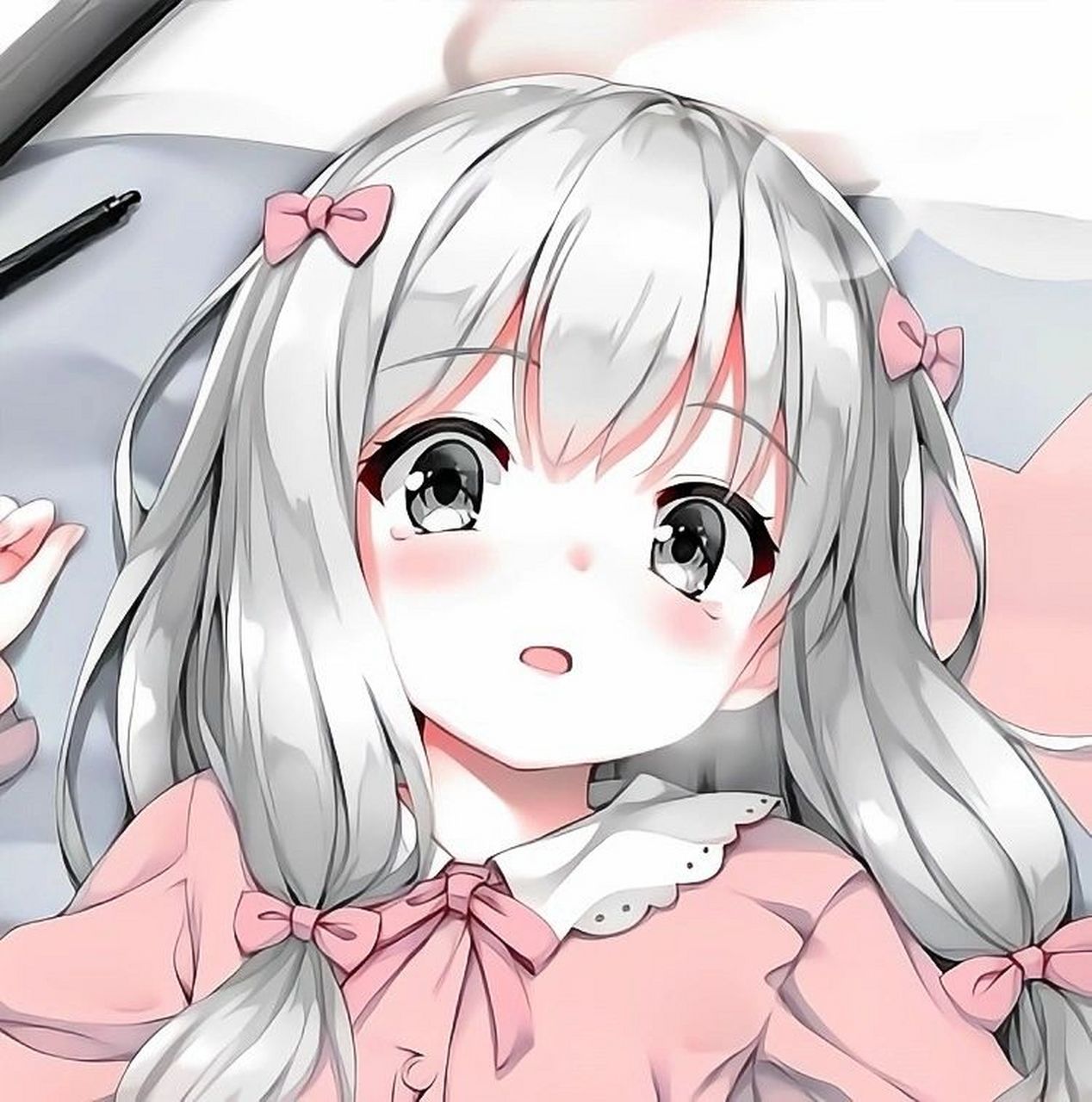 一些超级可爱的白底动漫头像2 一起换头像吧