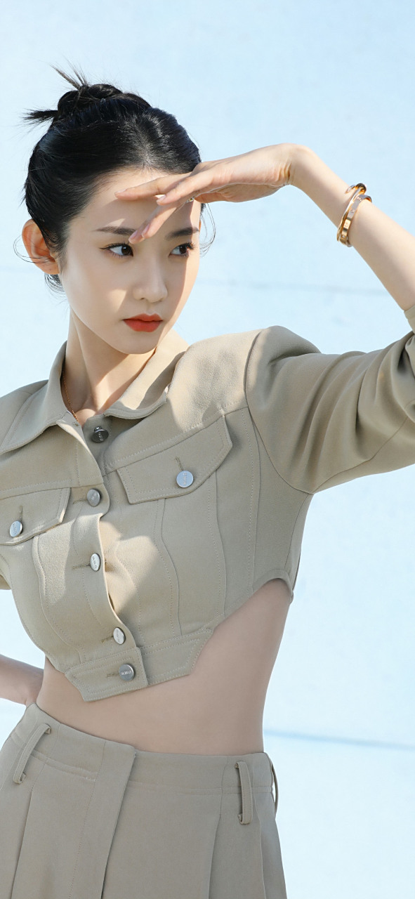 张艺凡天台美拍壁纸图集.#张艺凡