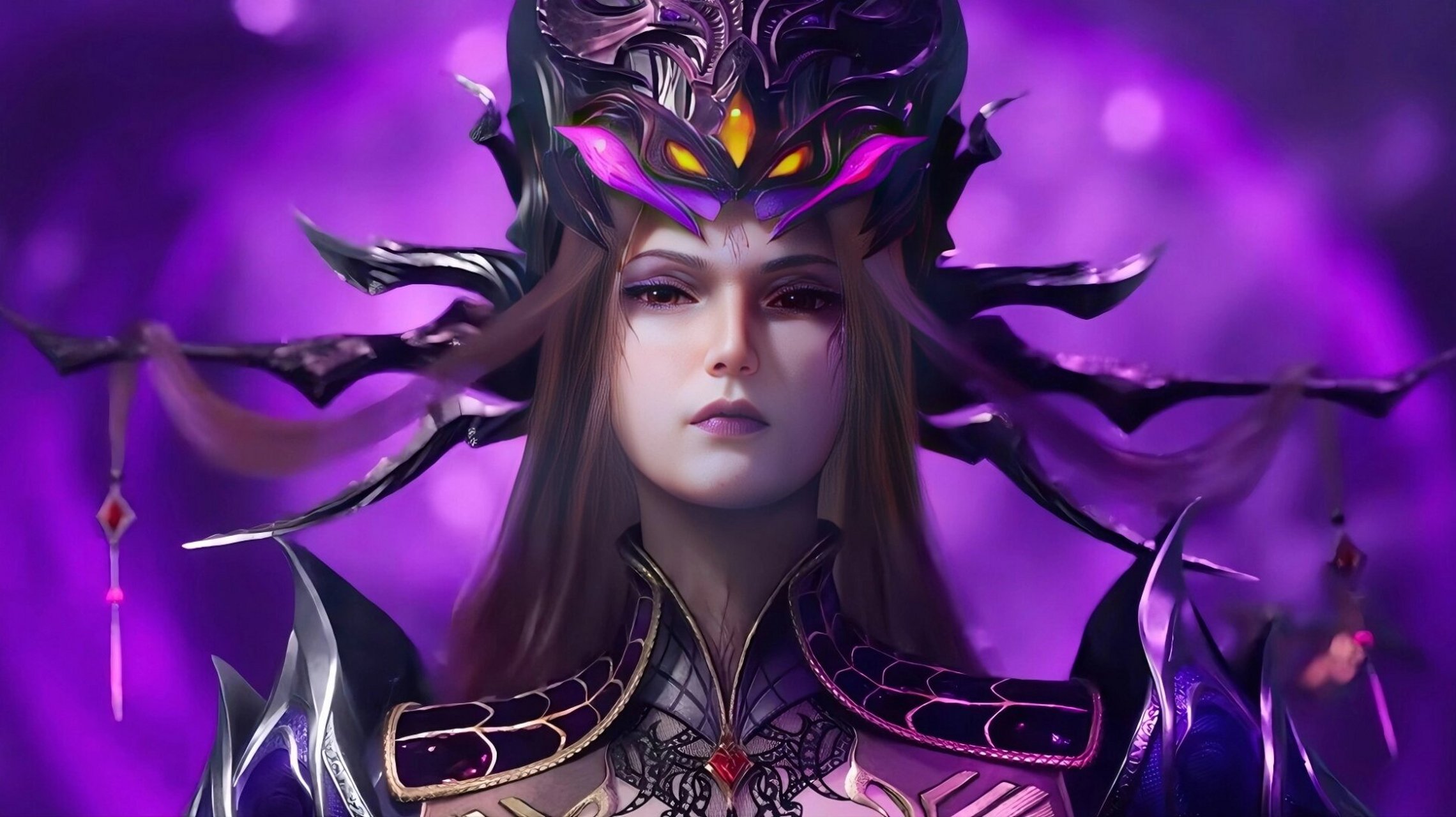 斗罗大陆——比比东神装壁纸 比比东最终也成神了,跟她修炼得挺像成了