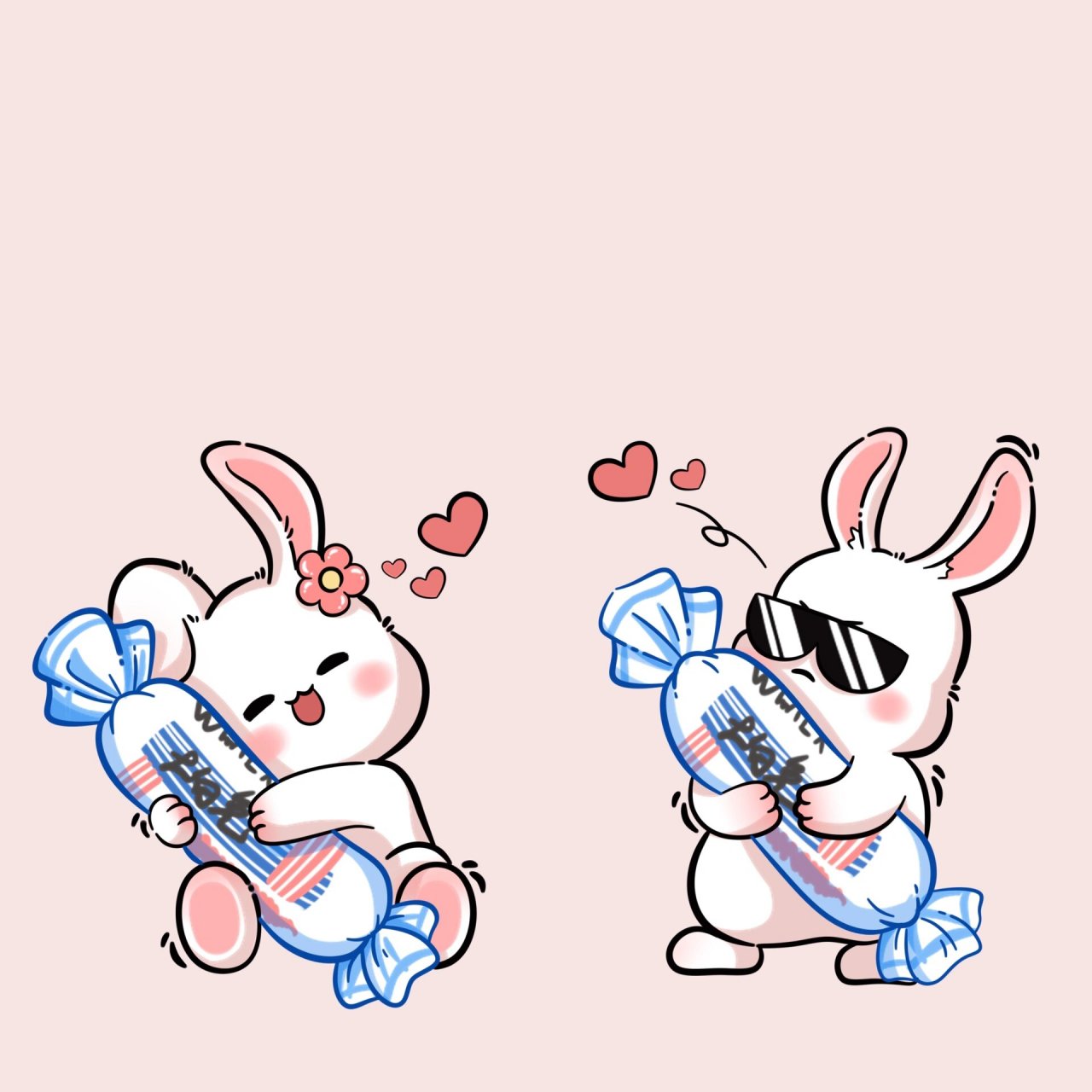 大白兔奶糖 #原创# #手机壳# #手机壁纸# #大白兔奶糖# #奶糖# #插画