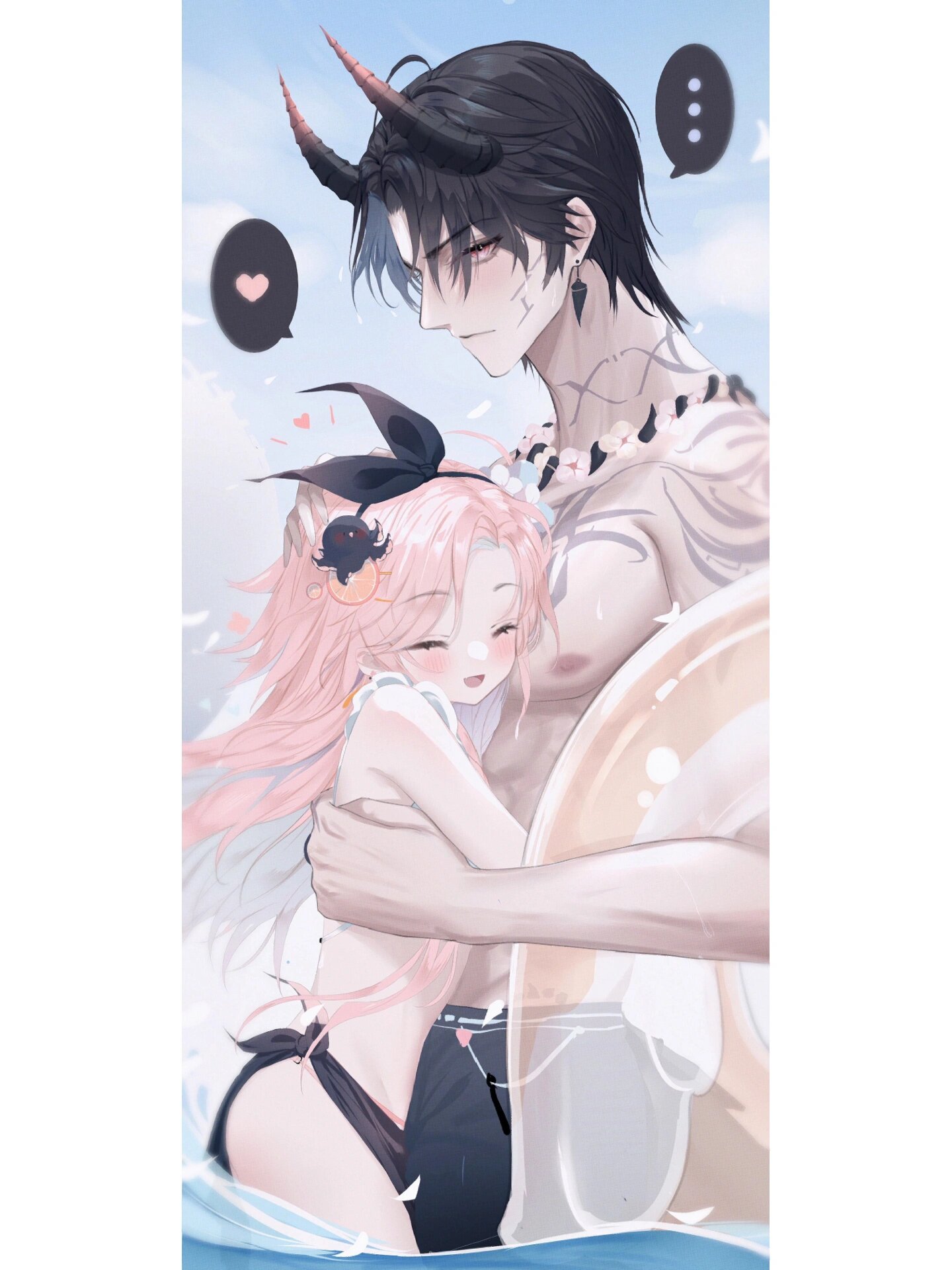 夏日情头 娇娇软软妹妹x八块腹肌恶魔