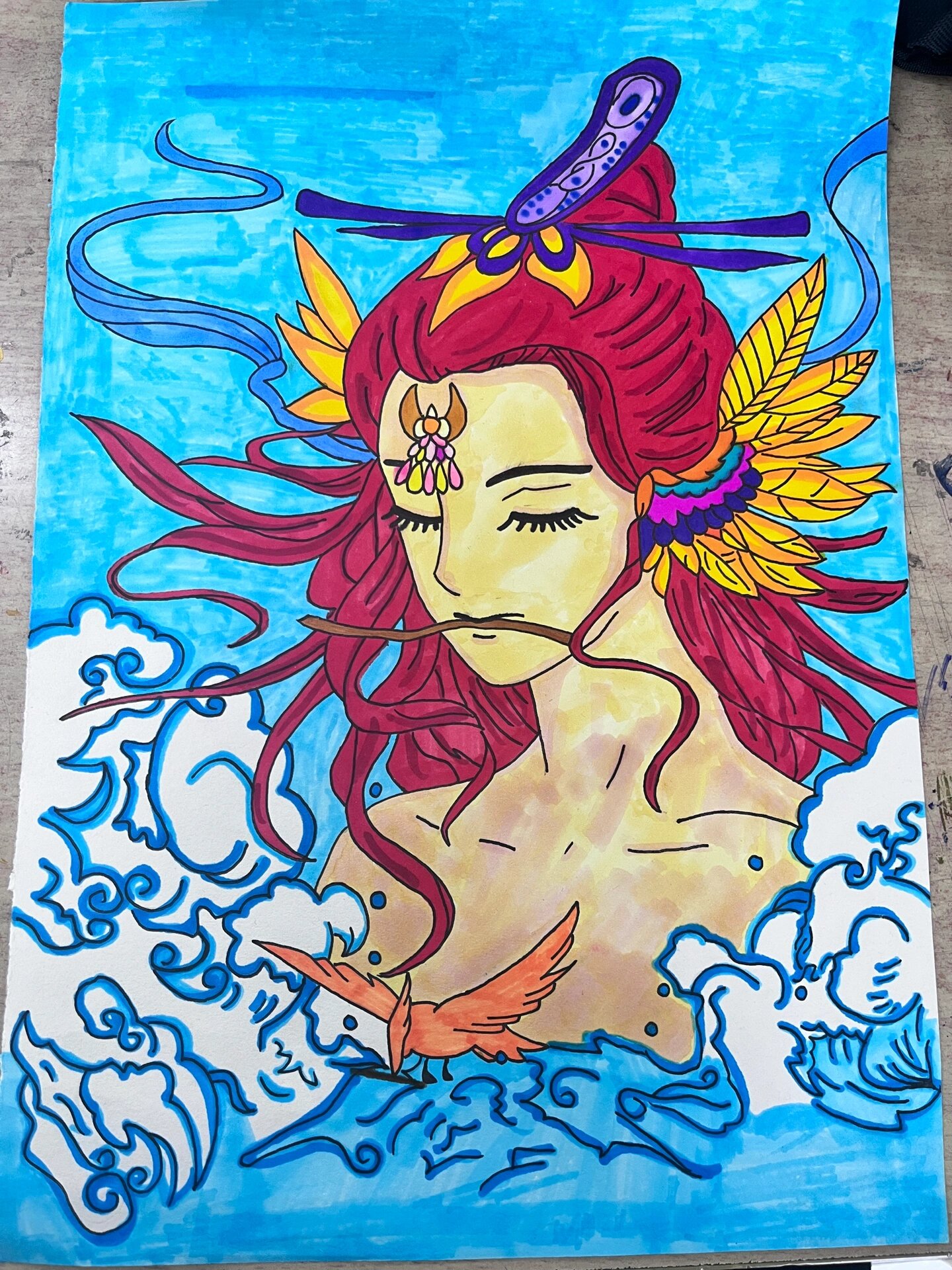临摹—精卫填海
