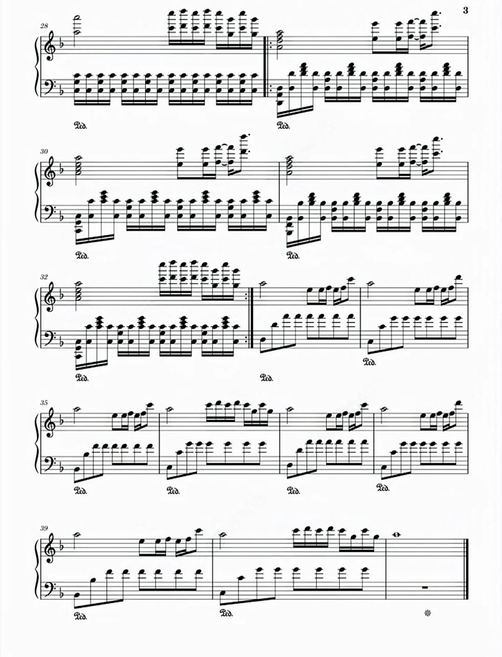 《my sunset》钢琴谱钢琴弹奏音乐简单好学 钢琴弹奏视频在上一篇笔记