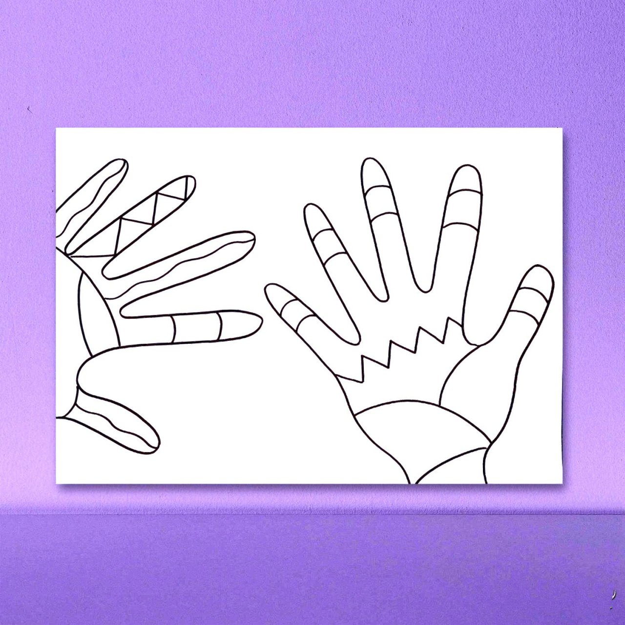 【手掌79】打卡100天画画|线描篇(54/100) 手掌就那么大,握不住的