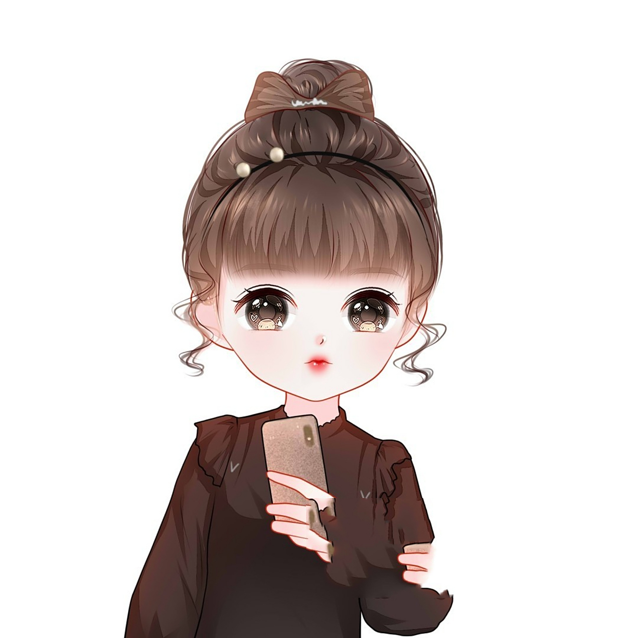 适合女生的好运手绘头像,美美哒97 96适合女生的好运手绘头像