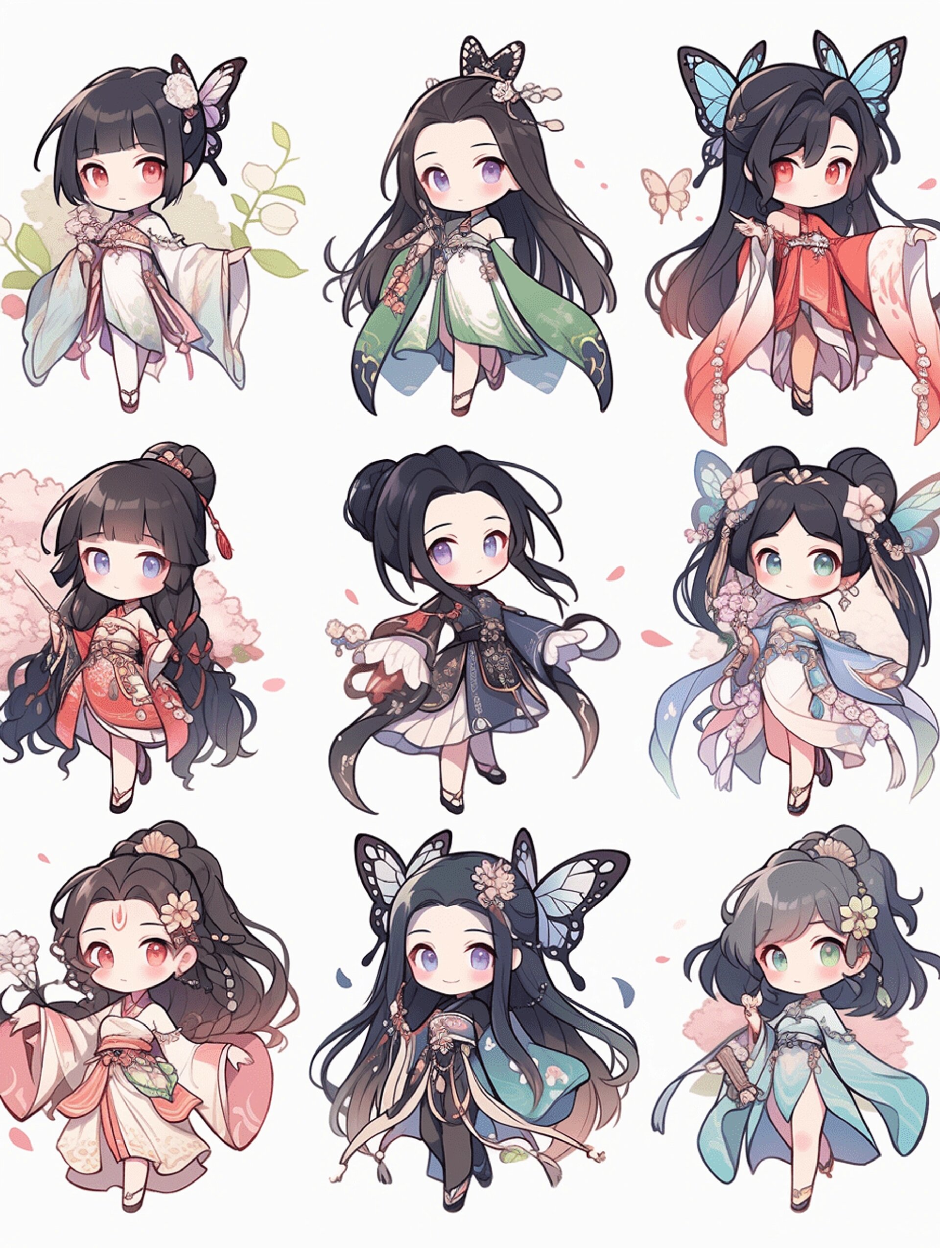 ai角色设计 | 古风汉服人设