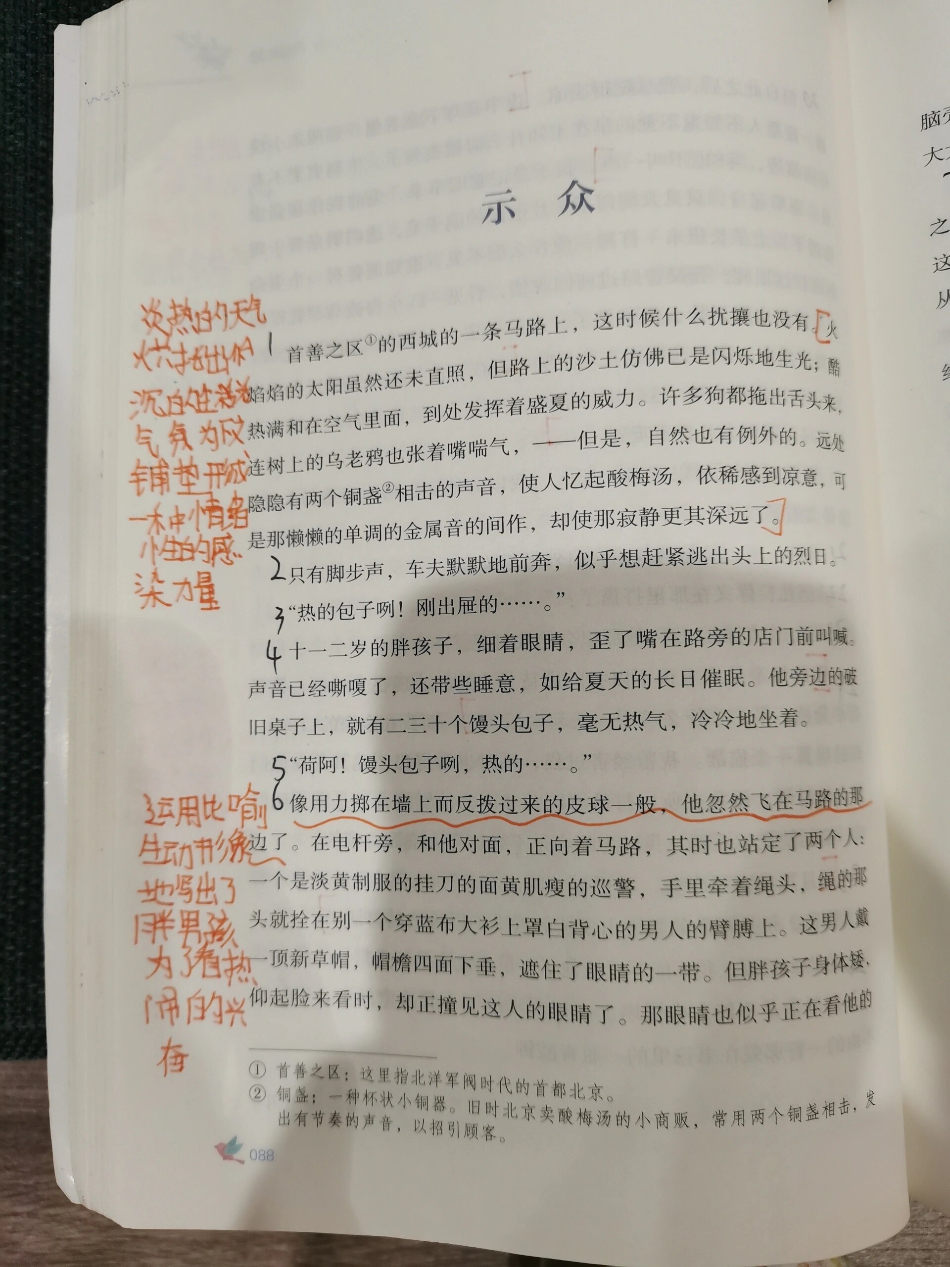 朝花夕拾 第十二章 示众 读书笔记