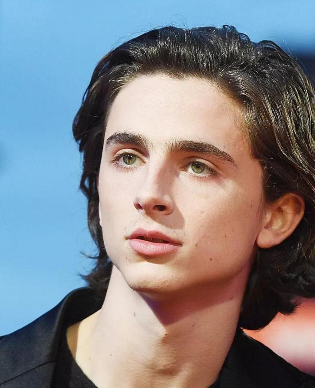 "甜茶"timothée chalamet(提莫西·查拉梅)今日发布了两张搞笑自拍