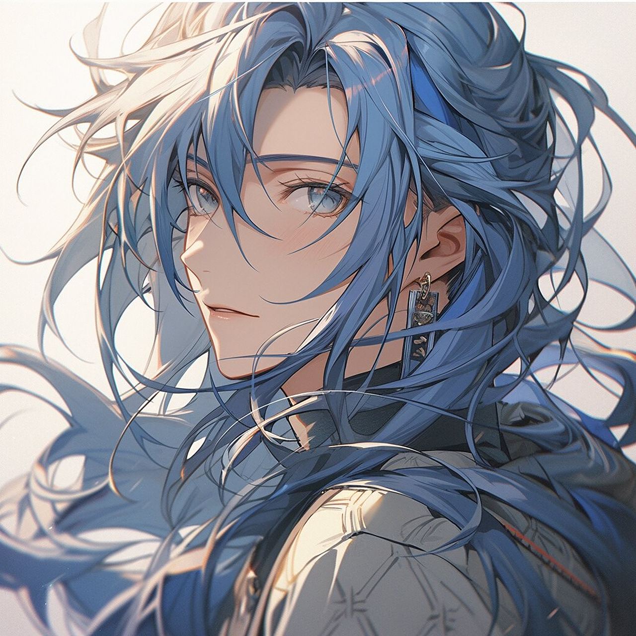 男生头像 | 第十三期 蓝发系列 梦幻纯青 酷 犹如蓝色的微风,轻盈而
