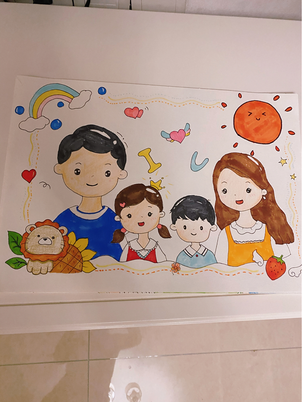 简笔画 一家四口 简笔画一家四口98699969976996 94