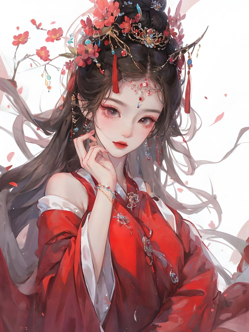 古风美人|梅花仙子78 此图片由 制作生成.