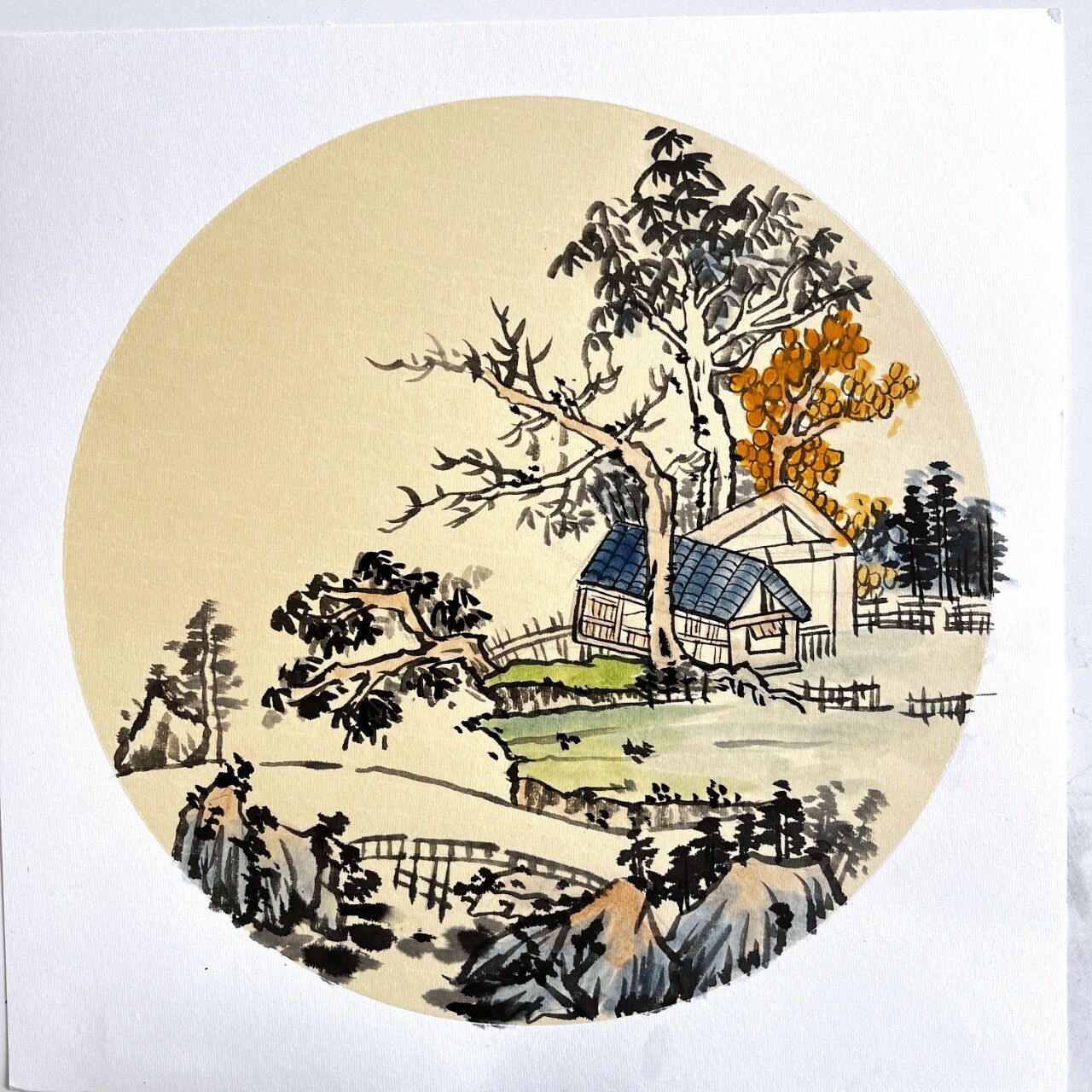 创意美术96||国画山水8～10岁小朋友作品 166欣赏山水画作品 2