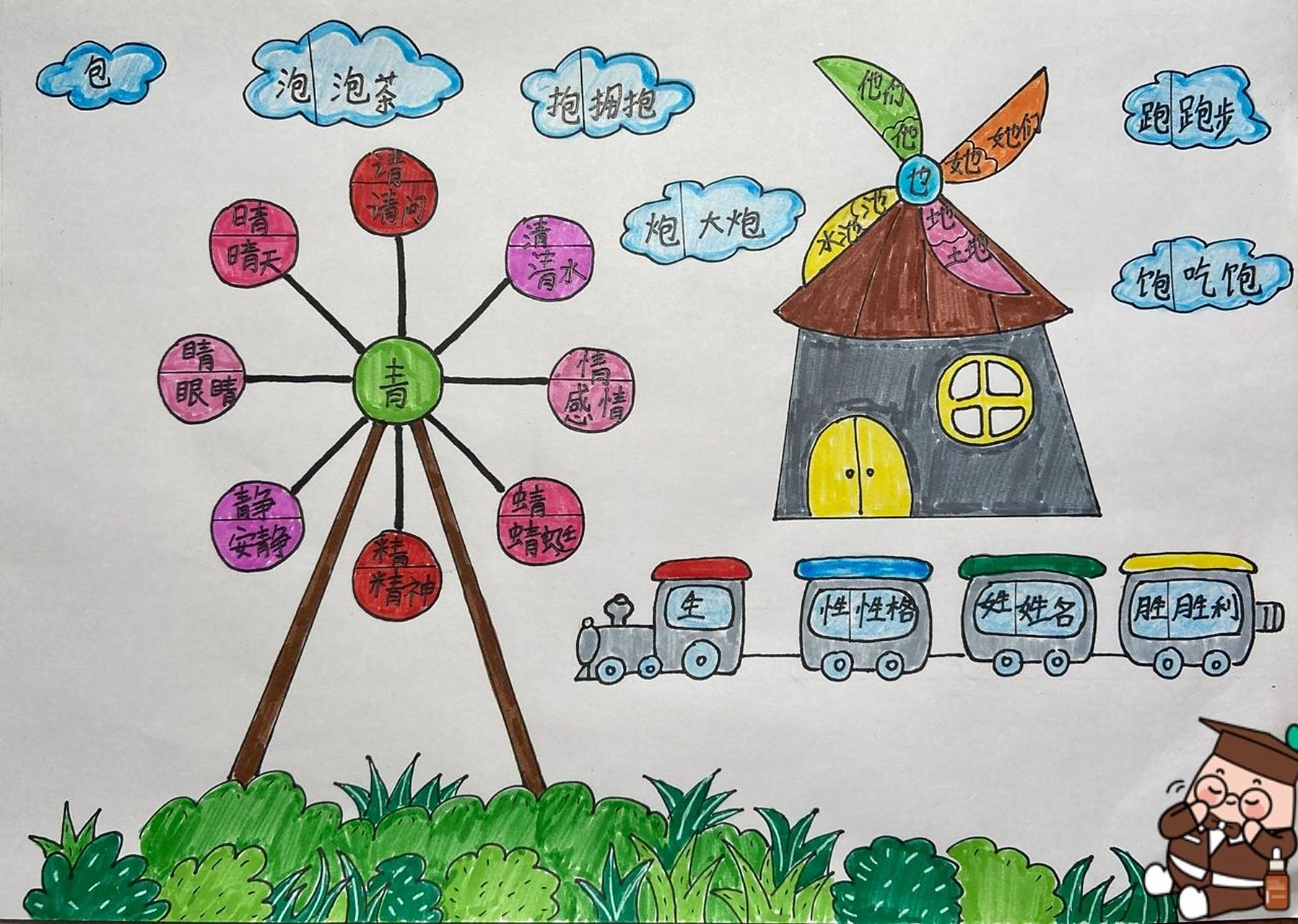 字族小报 发现做错了赶紧赶工