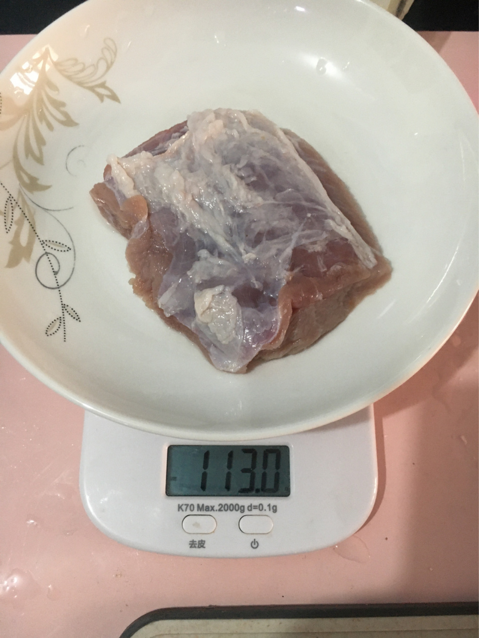 一百克猪肉有多少 前几天小红书又人让帮忙称一下100克猪肉,正好今天