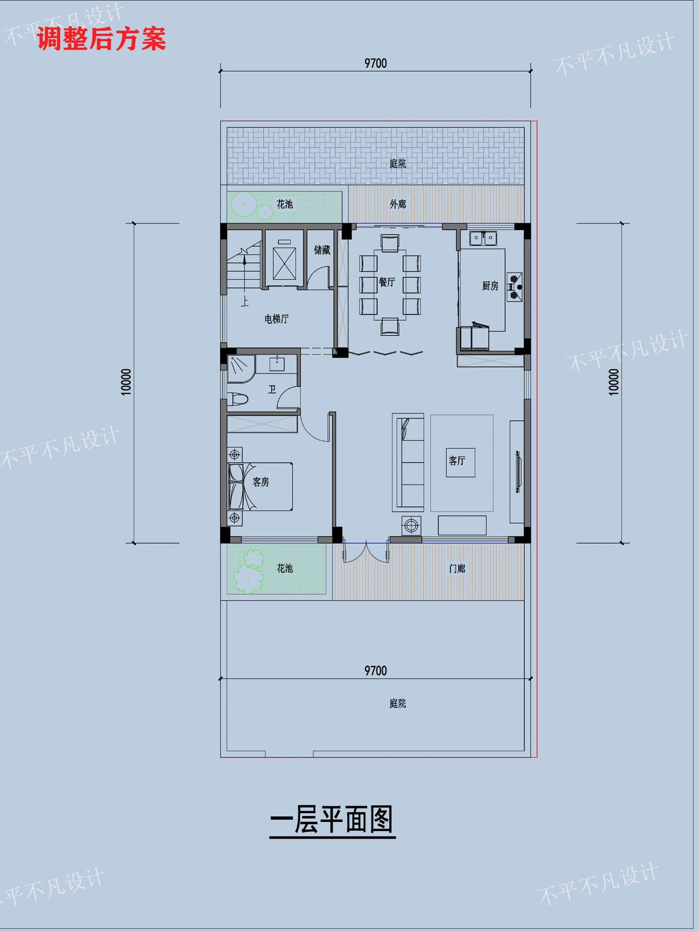 10米x20米自建房设计图图片