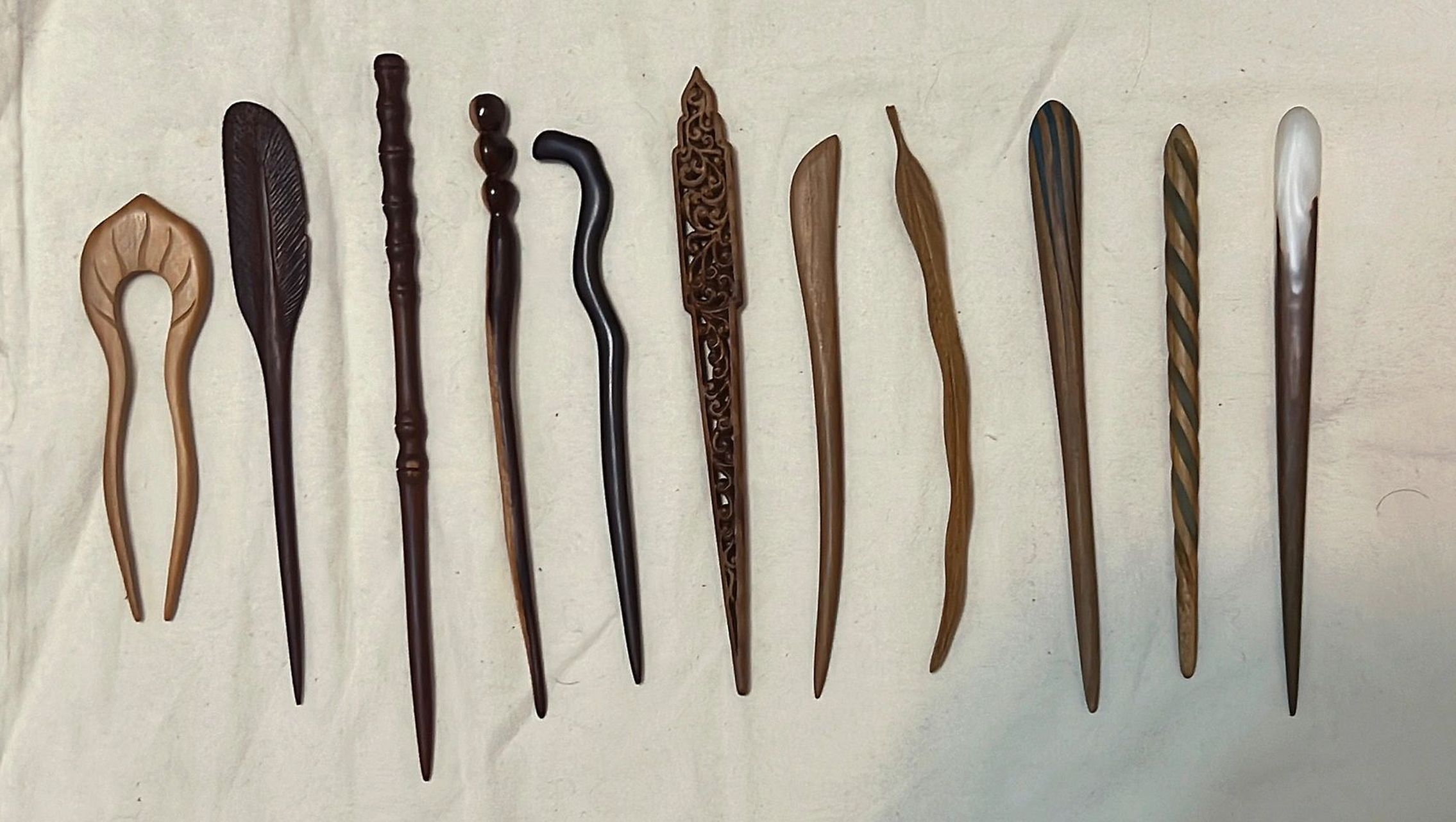 买发簪真的会上瘾,看到好看的木头就想下手.