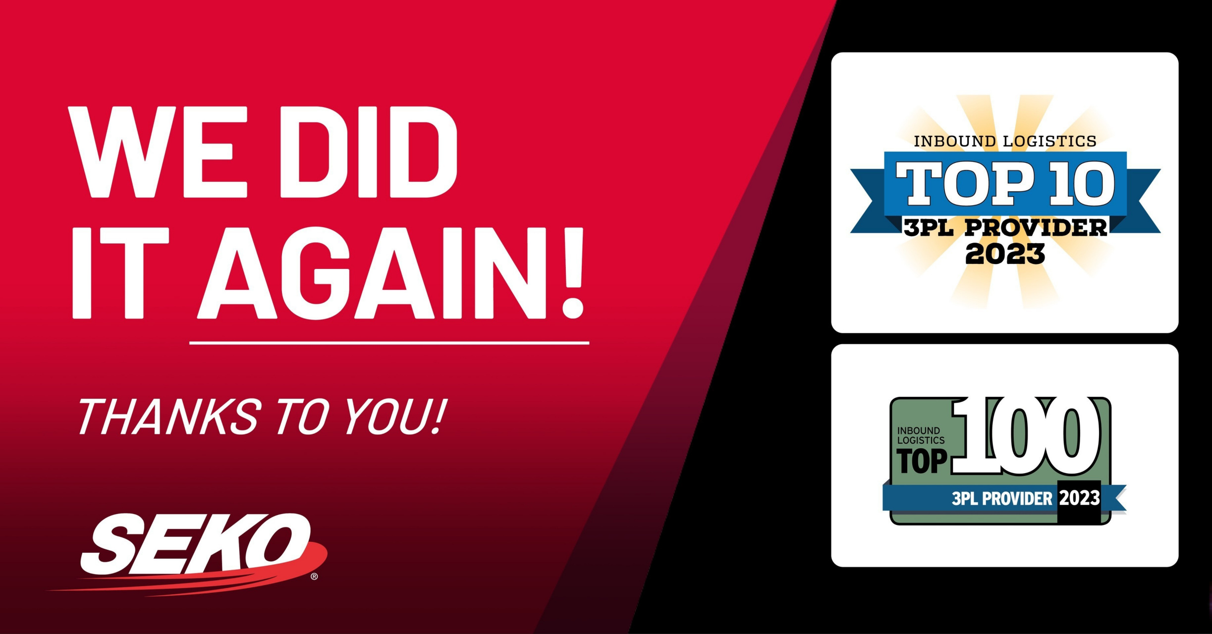 seko 物流以260张得票数蝉联3pl前五!