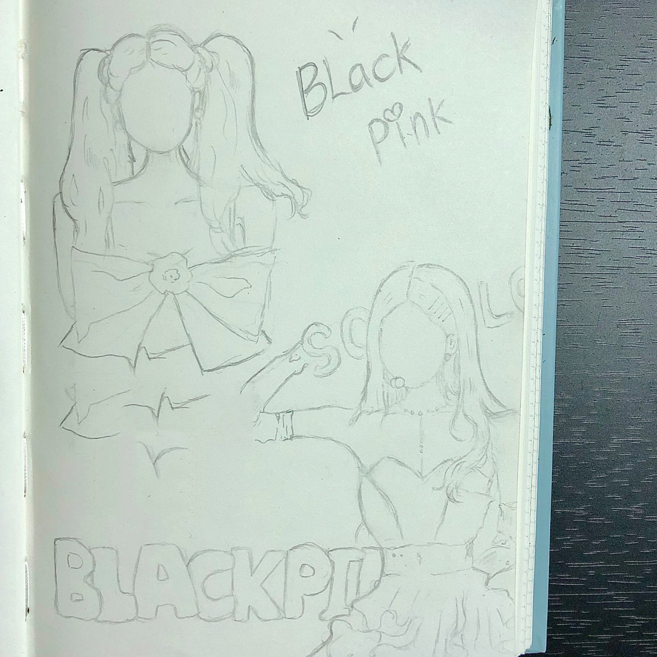 blackpink jennie手绘 没学过画画 真的画不来面部 怕把jennie毁了