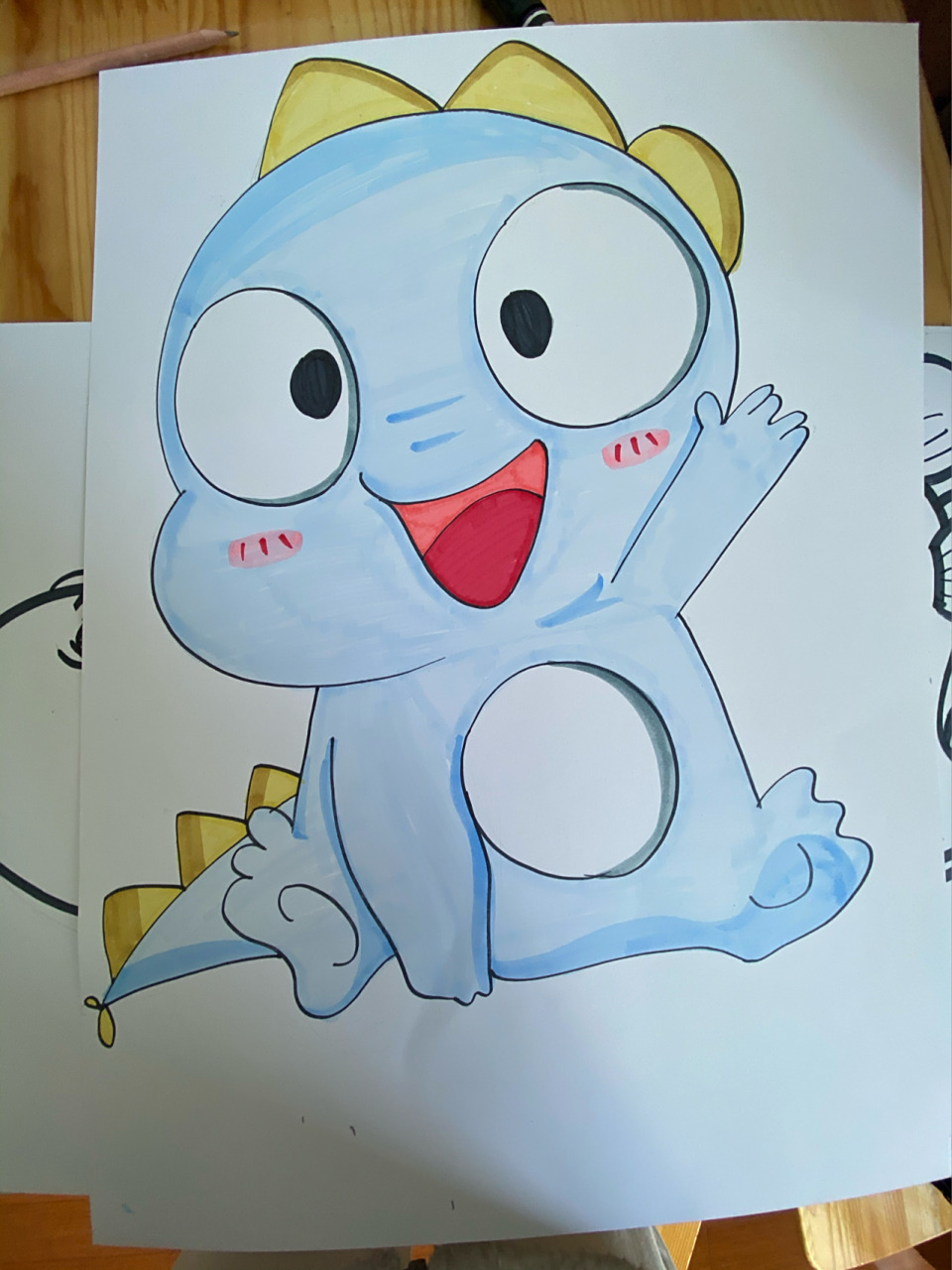 卡通恐龙简笔画 可爱的小恐龙简笔画