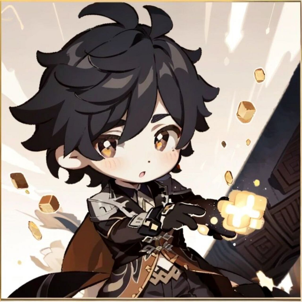 原神q版头像34:钟离