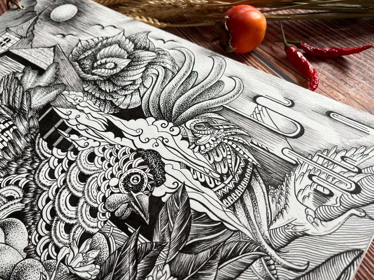 对于美好生活的憧憬 一头牛,两只鸡,三亩地的村居生活