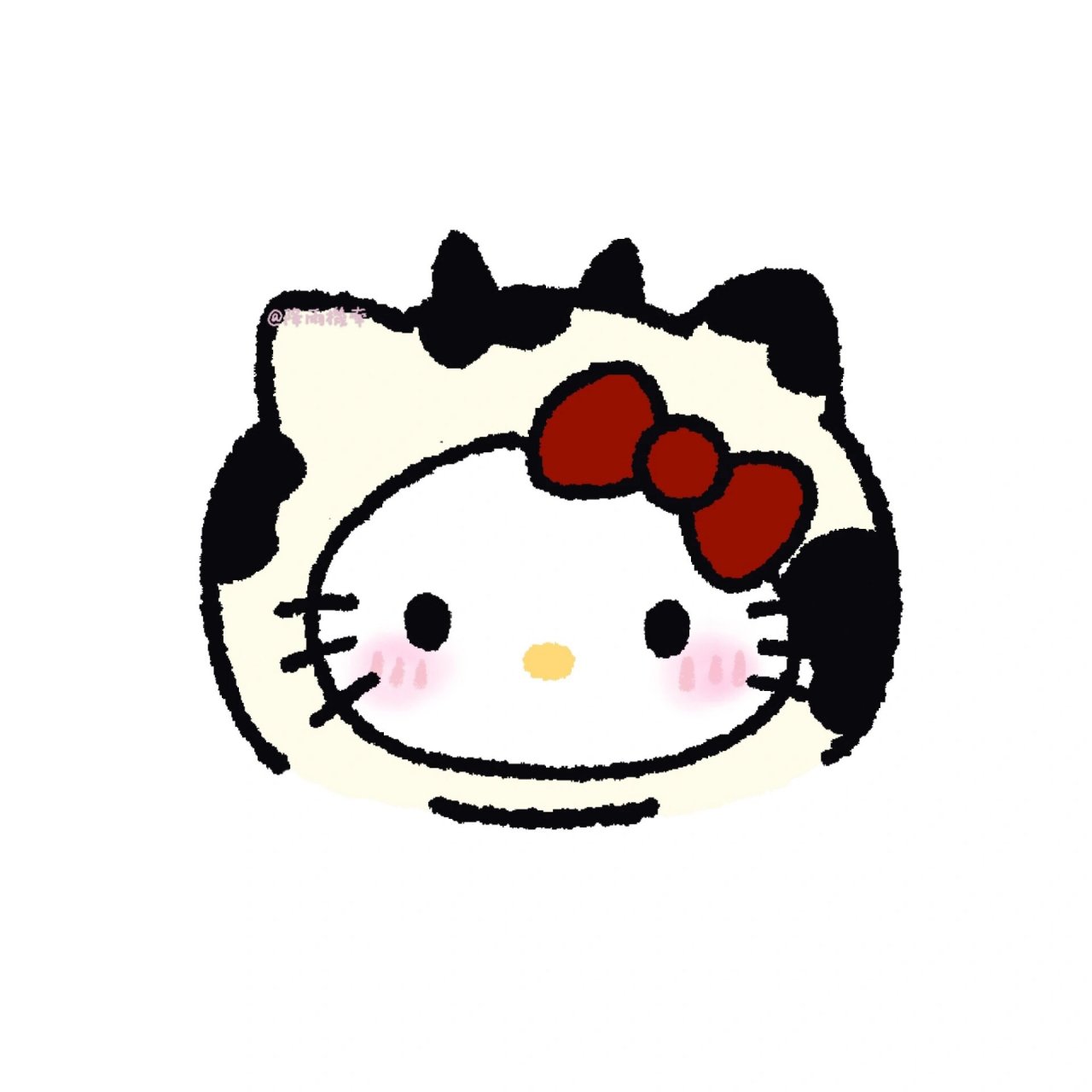 hello kitty头像|左划收获黑皮kitty 听说你也喜欢黑皮kitty